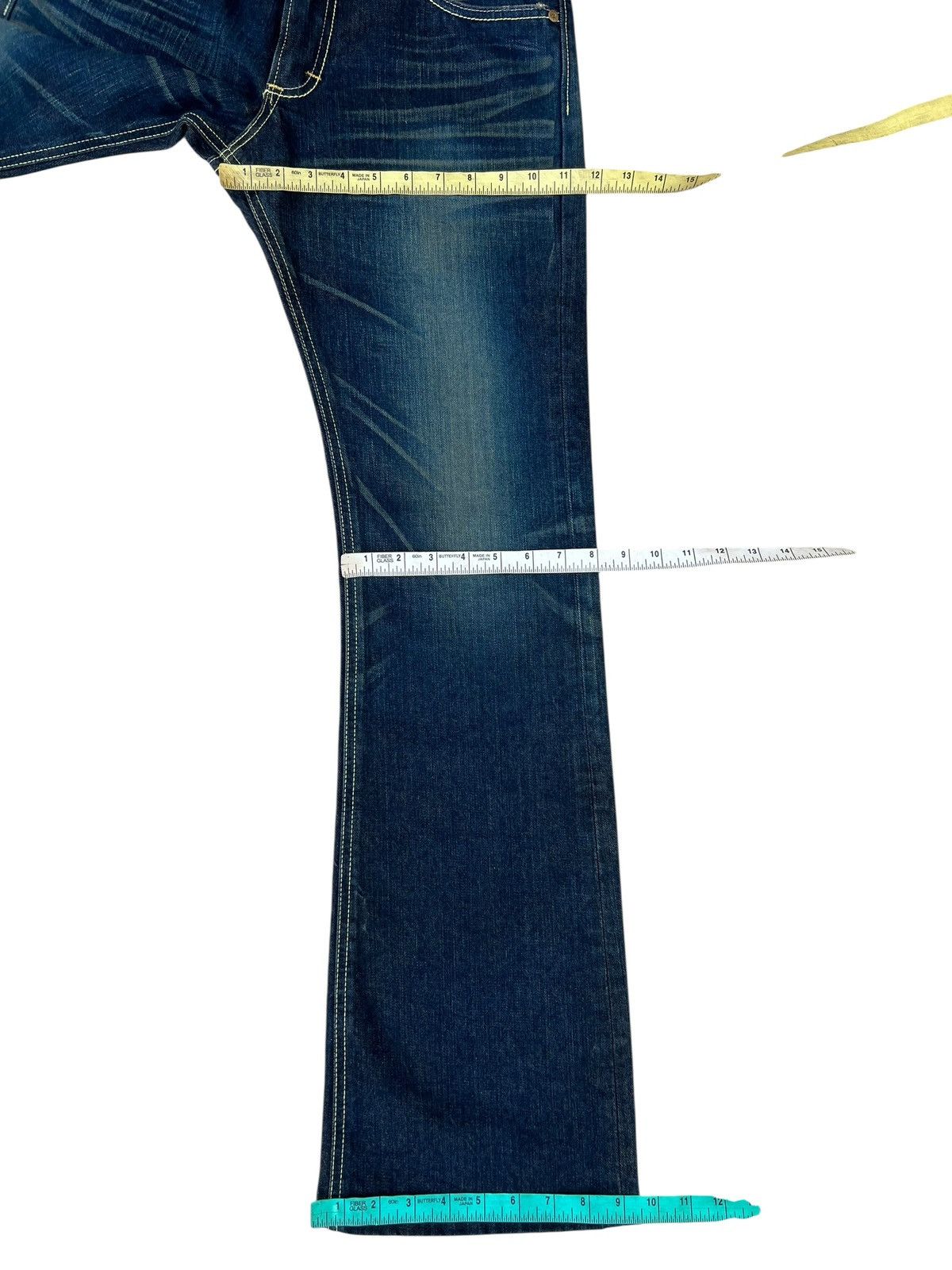 Lee Vintage Y2K Lee Riders Gold Label Mud Wash Denim Flare Jeans Size US 30 / EU 46 - 5 Thumbnail