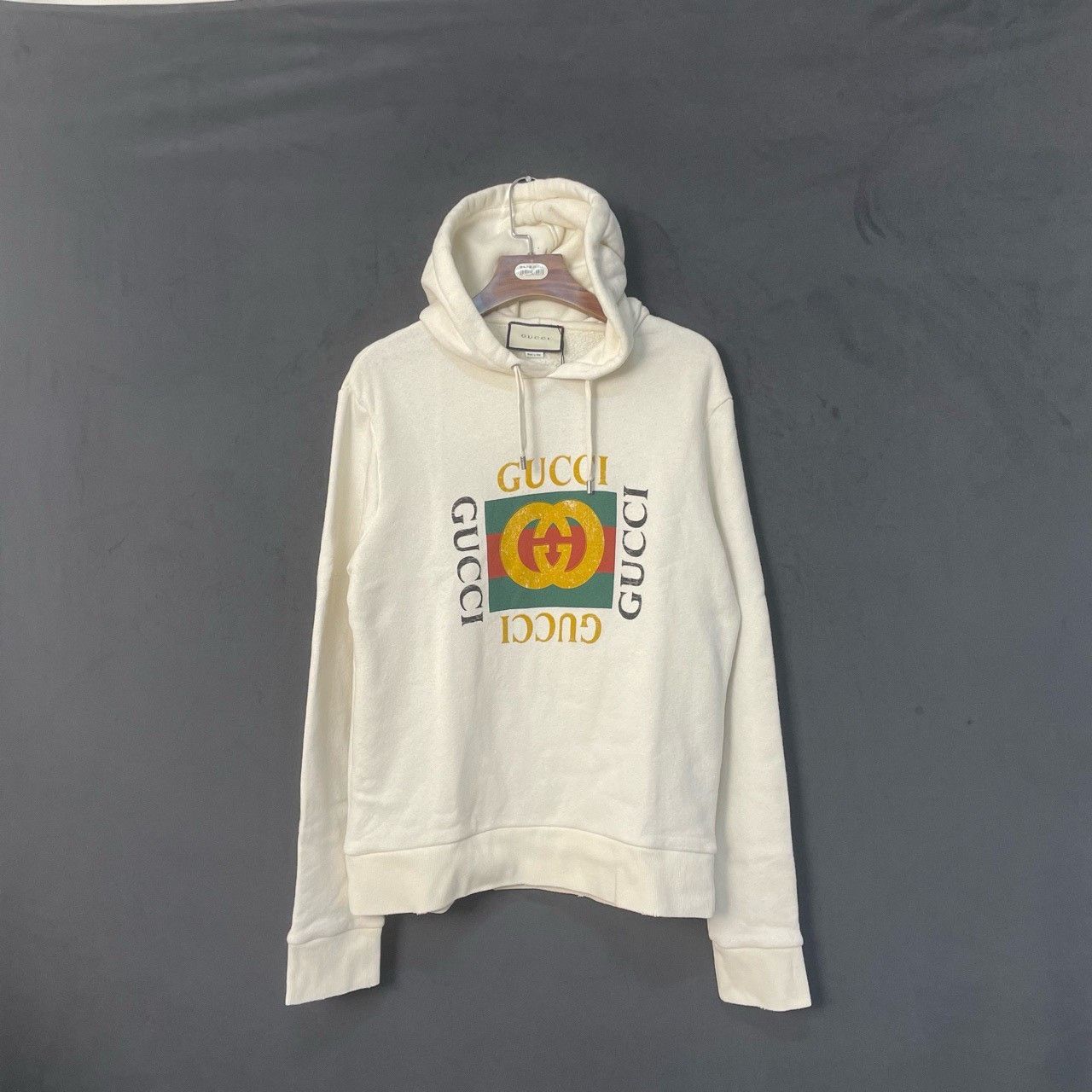 Gucci Gucci Beige vintage square hoodie 2501-Nextarrow Size US M / EU 48-50 / 2 - 1 Thumbnail