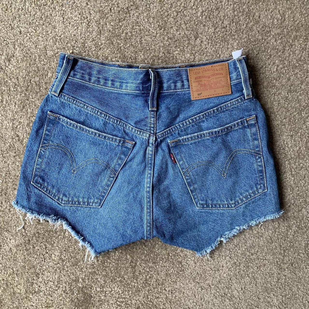 Levi's Levis 501 Blue Shorts Size 24" / US 00 / IT 34 - 1 Thumbnail