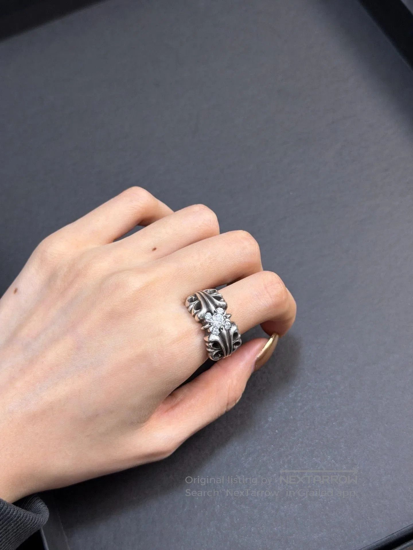 Chrome Hearts Chrome Hearts K&T Five Diamond Ring. Size ONE SIZE - 7 Thumbnail