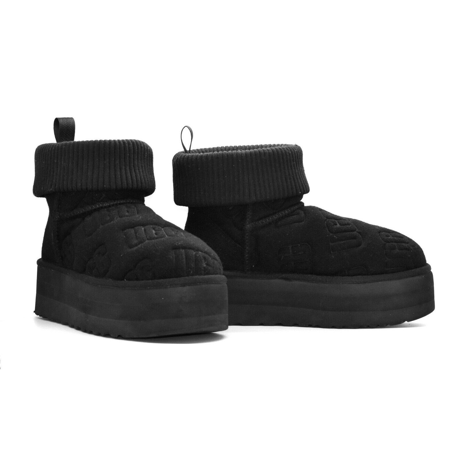 Ugg UGG Blk Classic Mini Platform Felted Boot Shoes 1144047 Sz 7 Size US 7 / IT 37 - 2 Thumbnail