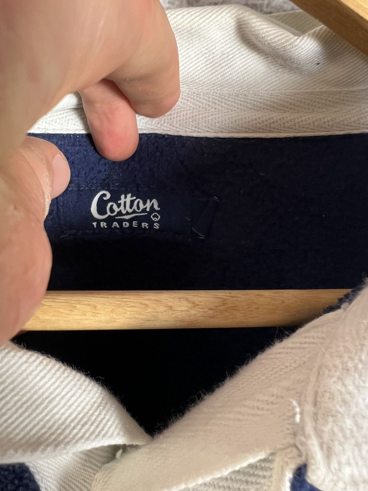 Cotton Traders Vintage Cotton Traders Fleece Rugby Shirt Y2K Sweatshirt Size US XL / EU 56 / 4 - 5 Thumbnail