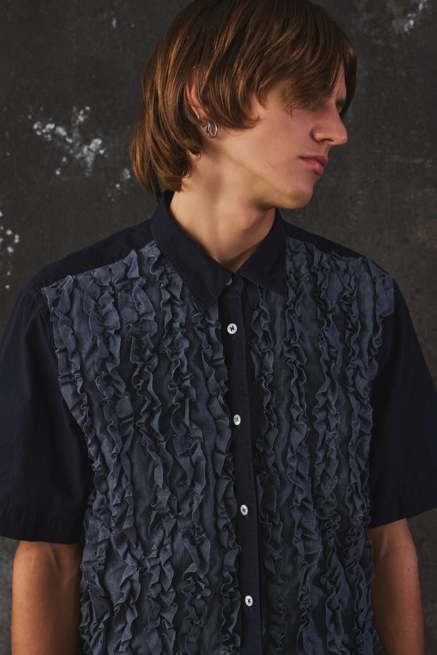 Comme des Garcons 1999 COMME DES GARCONS Reversible Textured Panel S/S Shirt Size US M / EU 48-50 / 2 - 5 Thumbnail