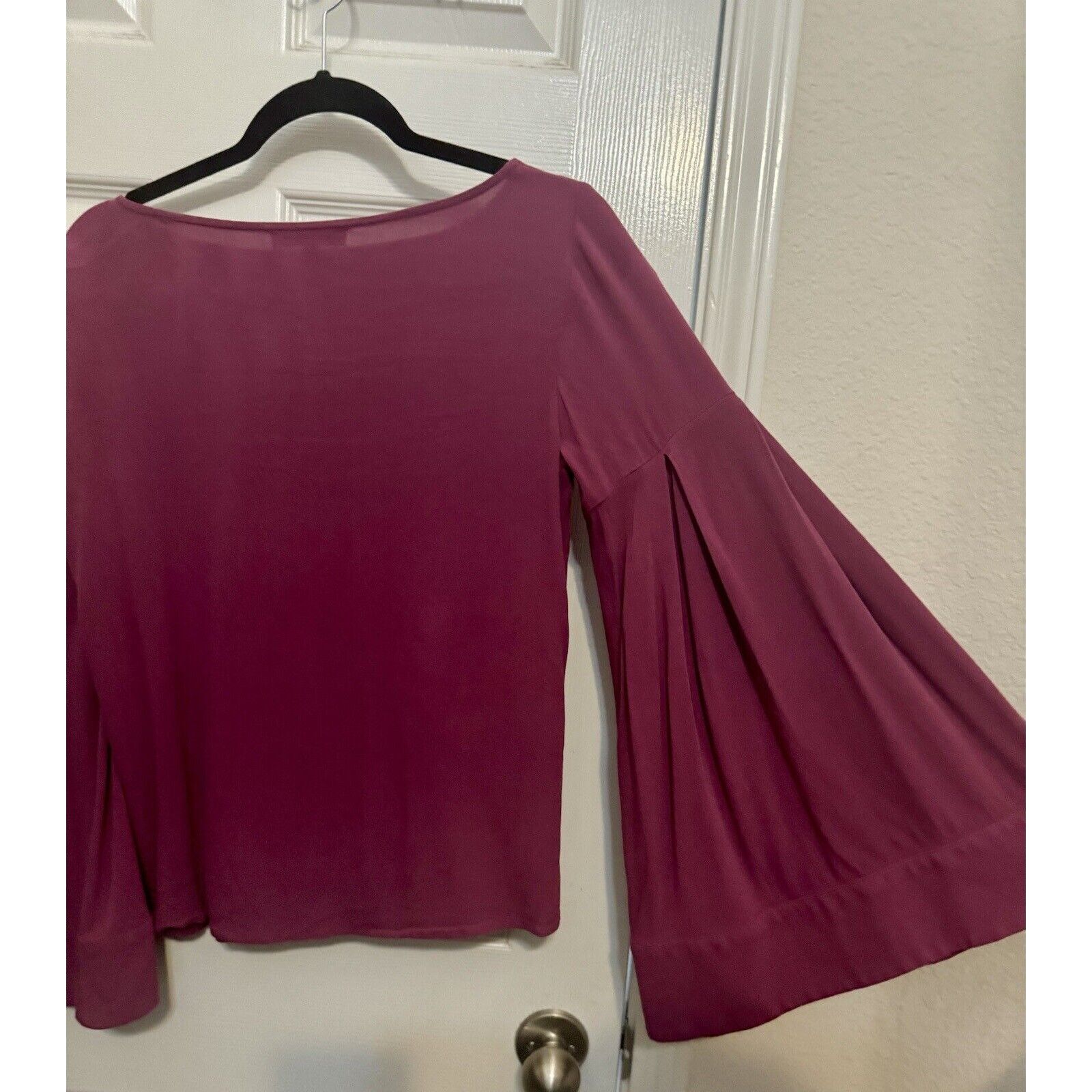 Anthropologie Anthropologie Ro & De Flare Bell Trumpet Sleeve Blouse - S Size S / US 4 / IT 40 - 6 Thumbnail