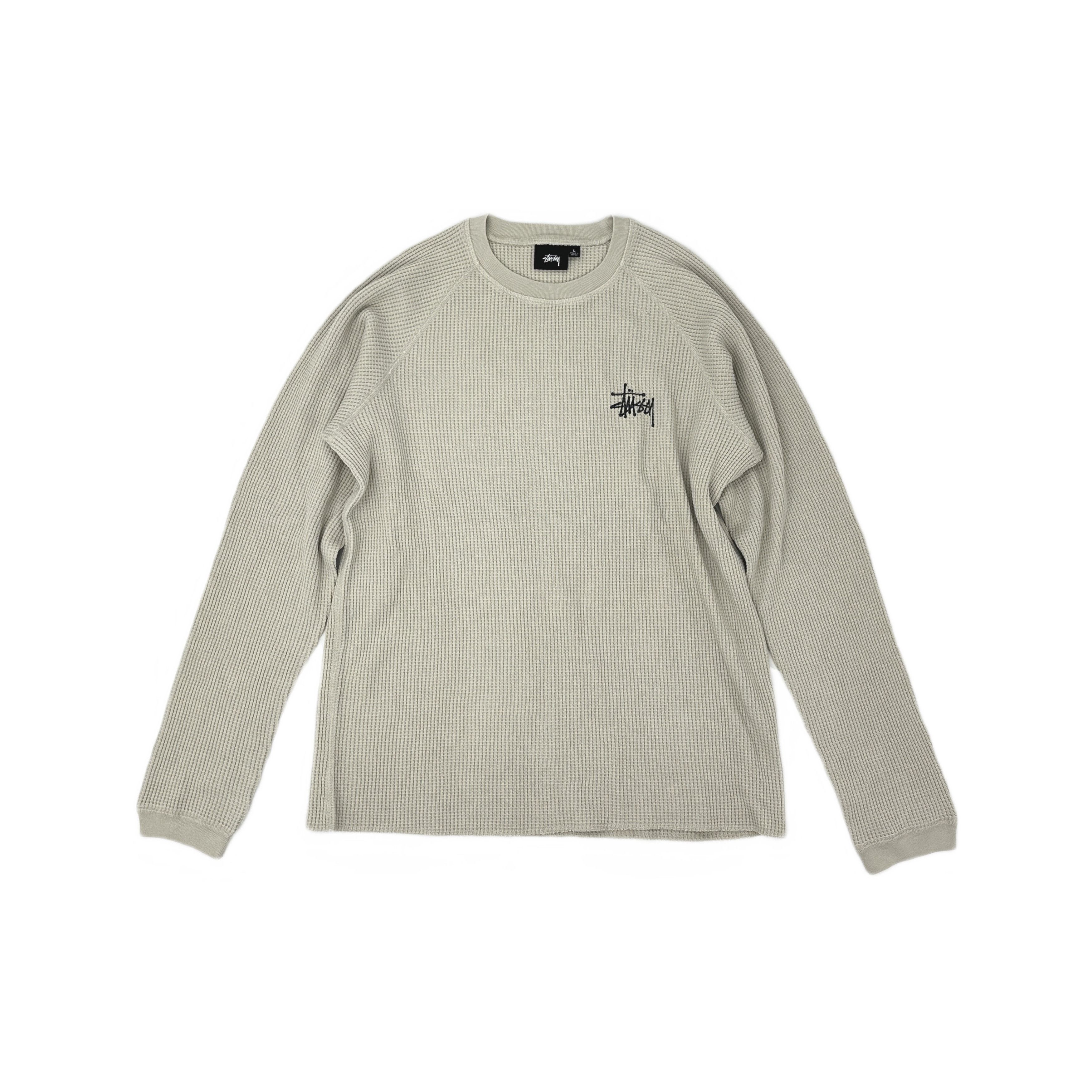 Stussy Stussy Waffle Knit Long Sleeve T-Shirt Size L Size US L / EU 52-54 / 3 - 1 Thumbnail