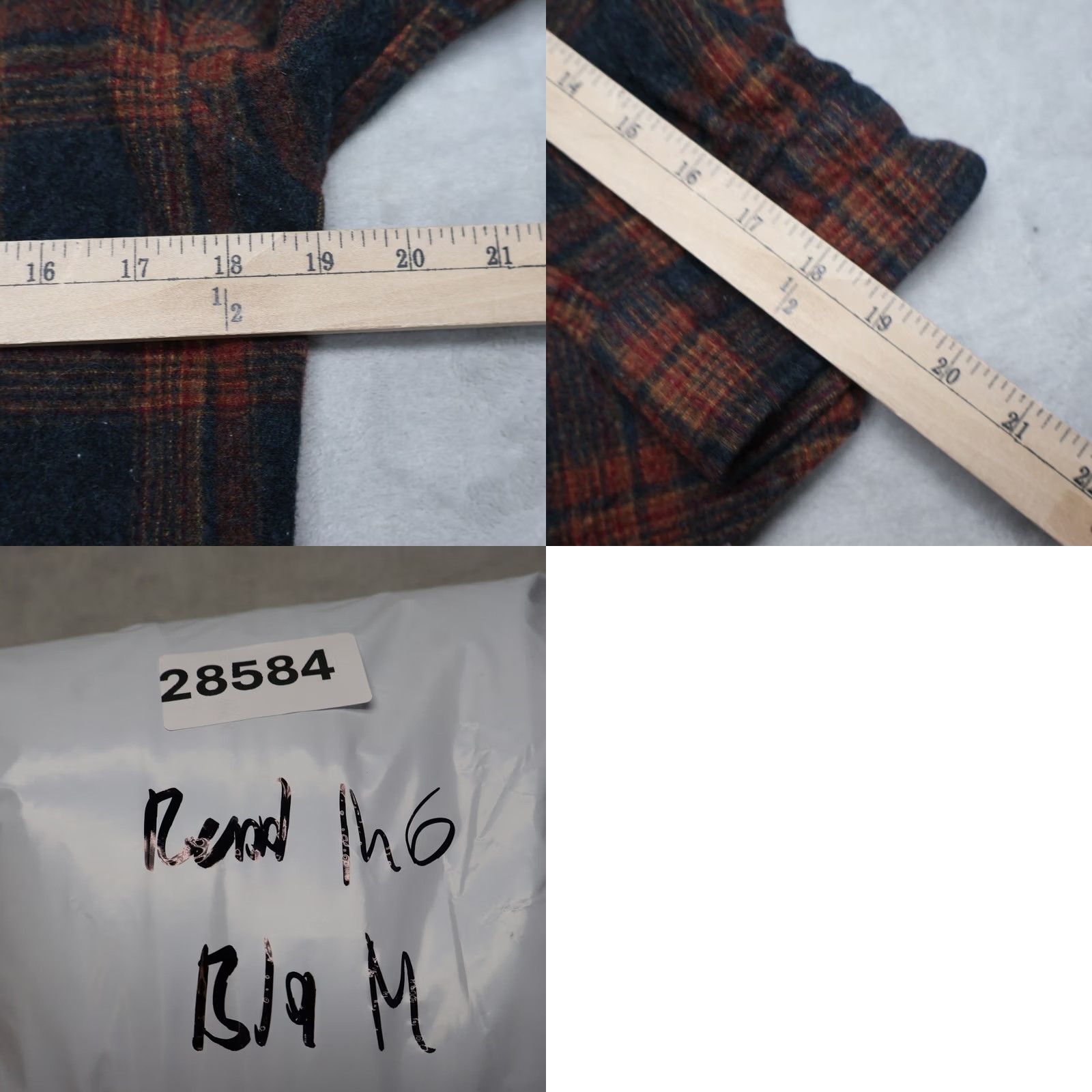 Pendleton Pendleton Black Plaid Virgin Wool Flannel Shirt Mens Medium Button Up Workwear Size US M / EU 48-50 / 2 - 8 Thumbnail