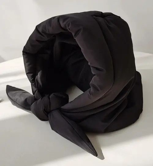 VIBE Avant garde puffer self-tie trapper hat aviator beanie cap Size ONE SIZE - 4 Thumbnail