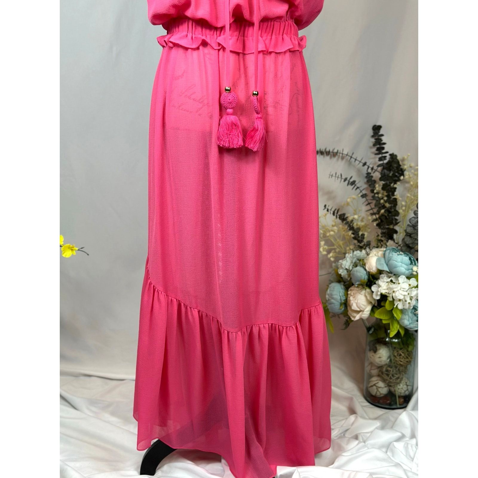Ramy Brook Ramy Brook Priscilla Sleeveless Halter Tassels Dress Pink L Size L / US 10 / IT 46 - 10 Thumbnail