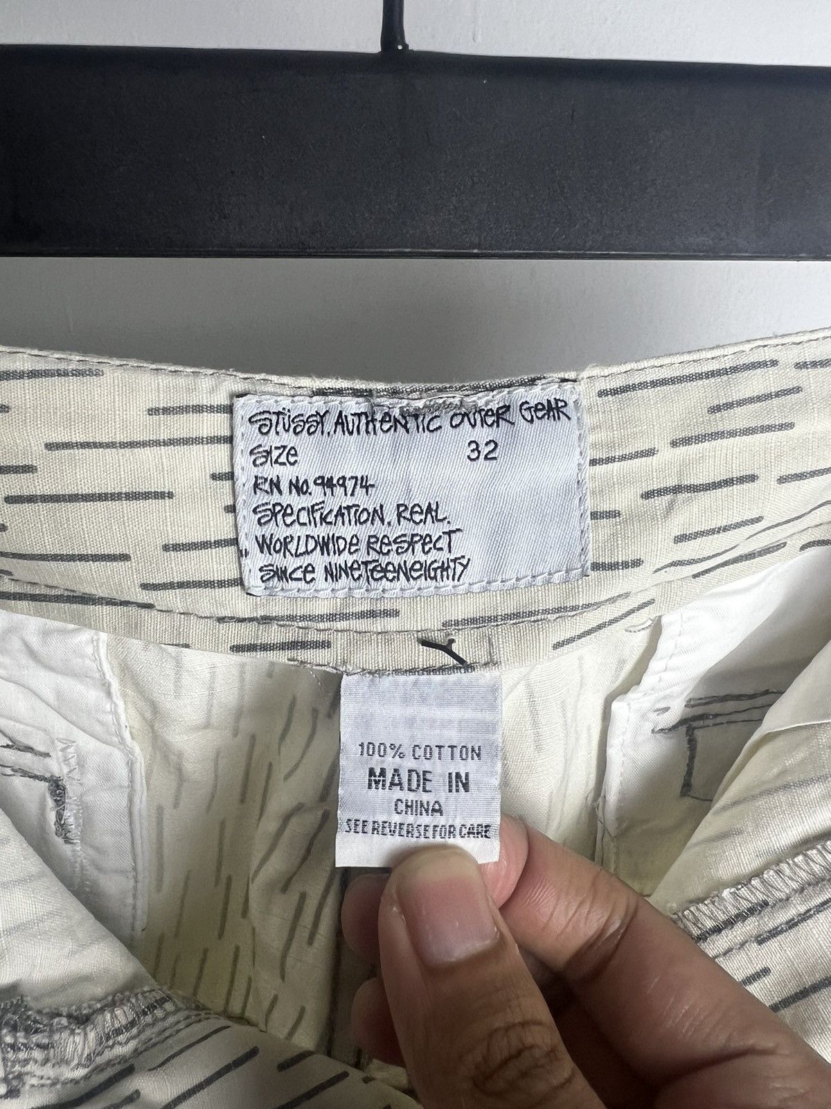 Futura × Stussy 2000s Stussy X Futura Raindrop Shorts Cargo Size US 32 / EU 48 - 4 Thumbnail