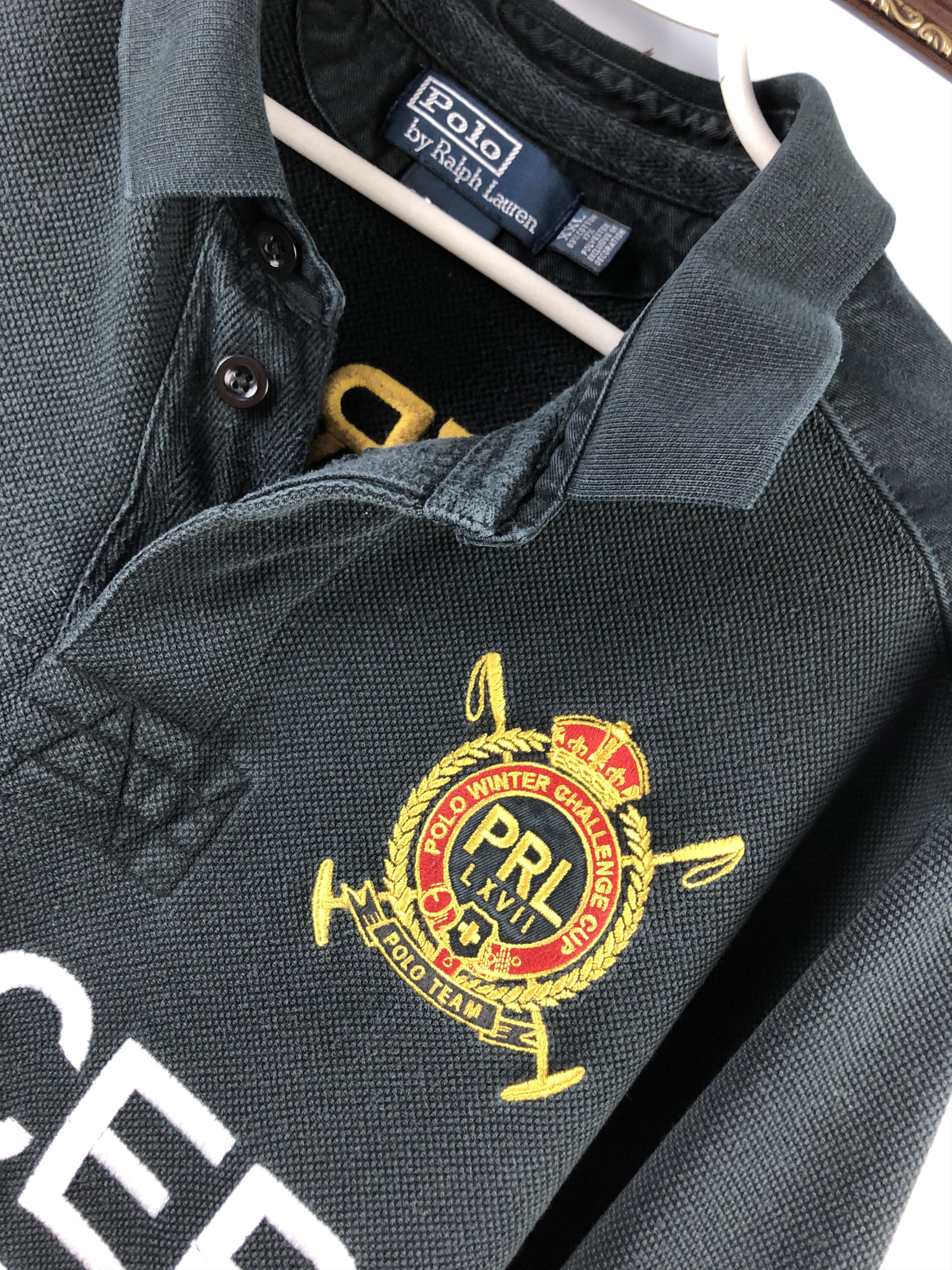 Polo Ralph Lauren Polo Ralph Lauren Shirt Black Mercer Team 3 Winter Challenge Size US XXL / EU 58 / 5 - 4 Thumbnail