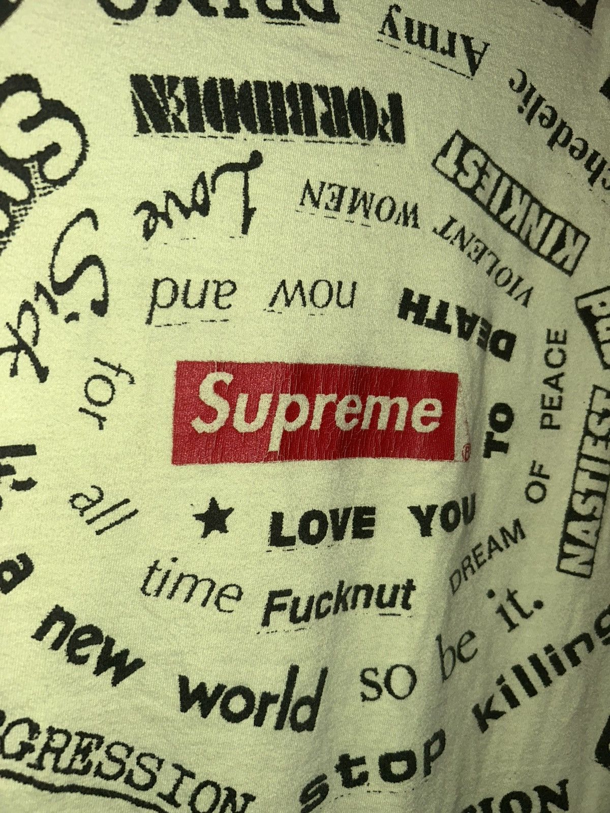 Supreme Supreme Spiral Tee Bright Yellow SS21 size Large Size US L / EU 52-54 / 3 - 6 Thumbnail