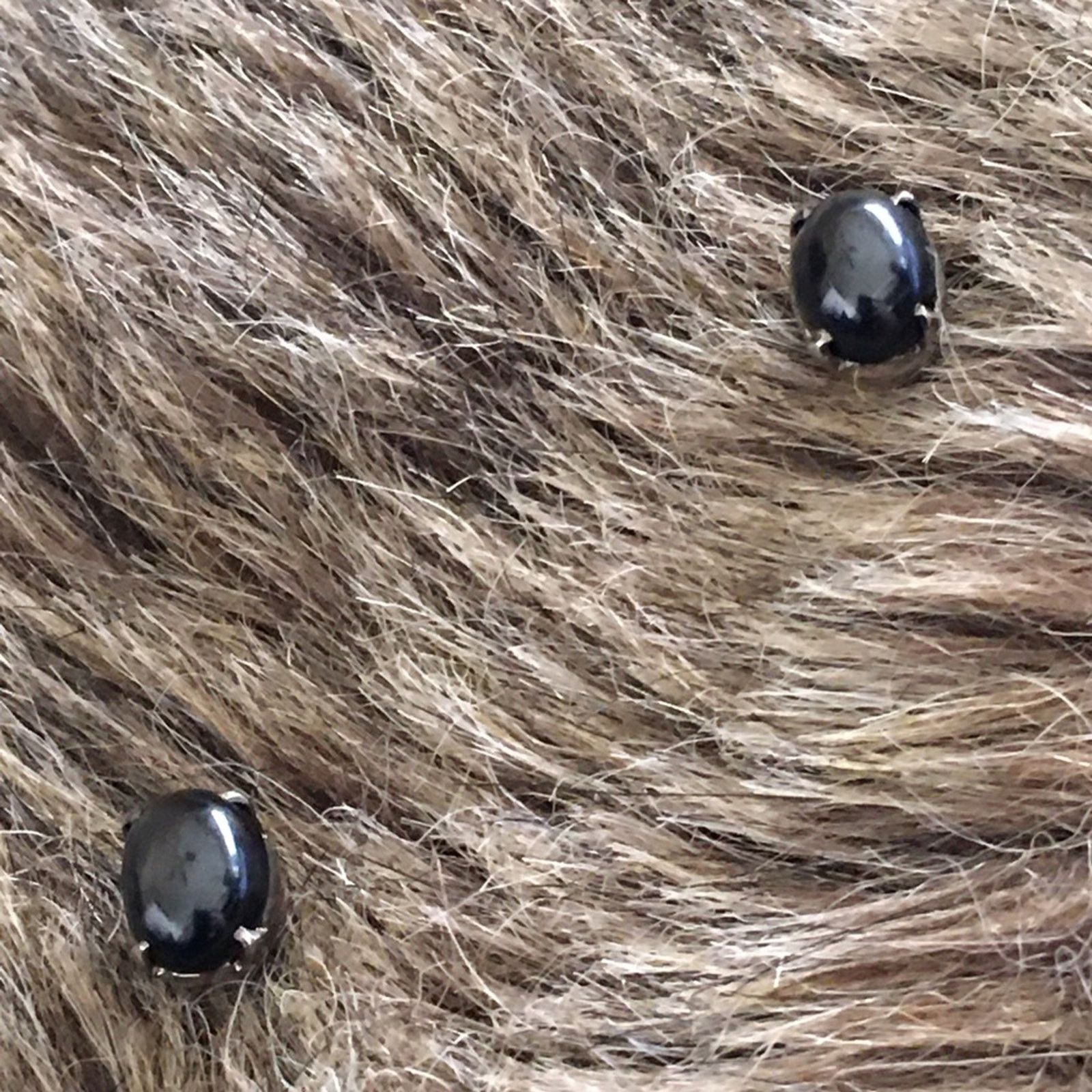 Vintage Vintage black onyx silver tone ring & earring set Size ONE SIZE - 6 Thumbnail