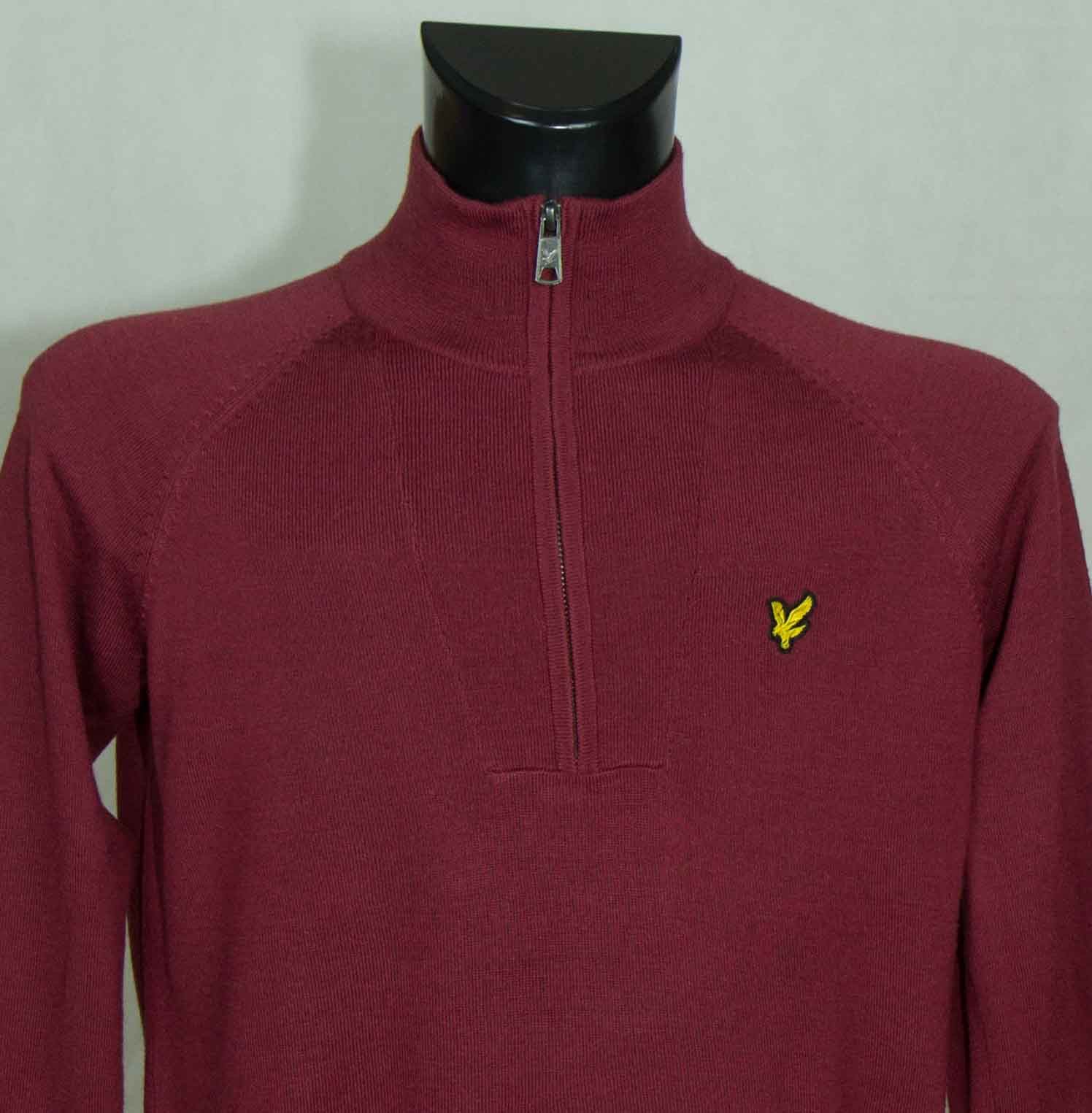 Lyle & Scott LYLE AND SCOTT JUMPER ZIP NECK WOOL SIZE S-M ( LABEL S) Size US S / EU 44-46 / 1 - 2 Thumbnail