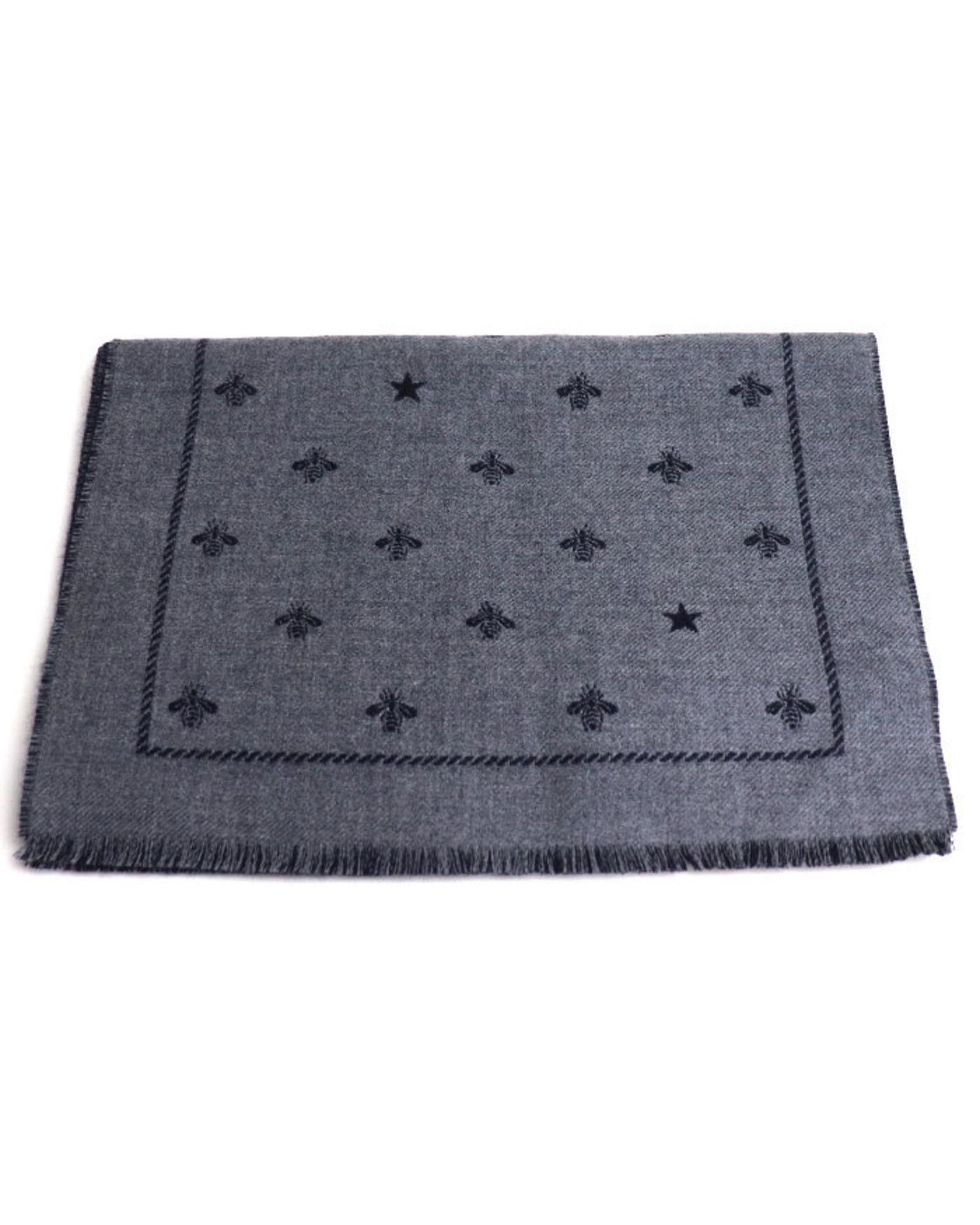 image of Gucci Gray Wool Scarf in Grey, Women's