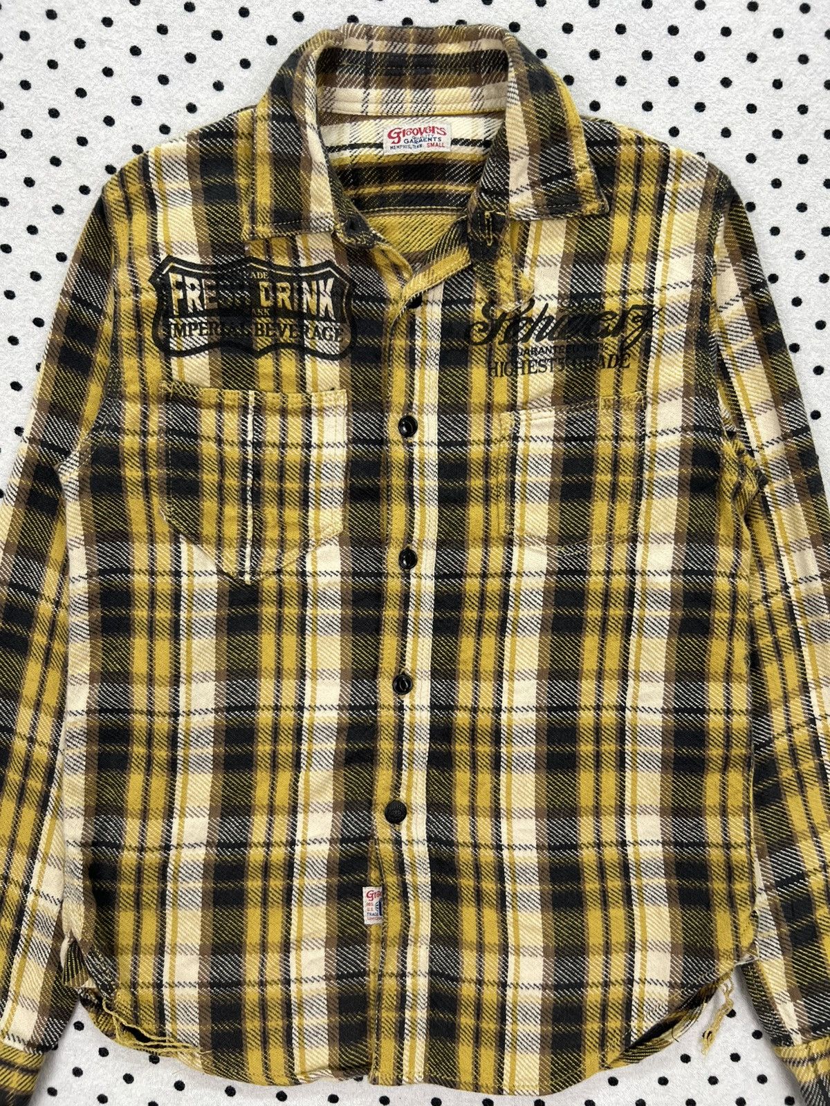 Japanese Brand Groovers by Borubic Plaid Flannel Shirt Size US XS / EU 42 / 0 - 3 Thumbnail