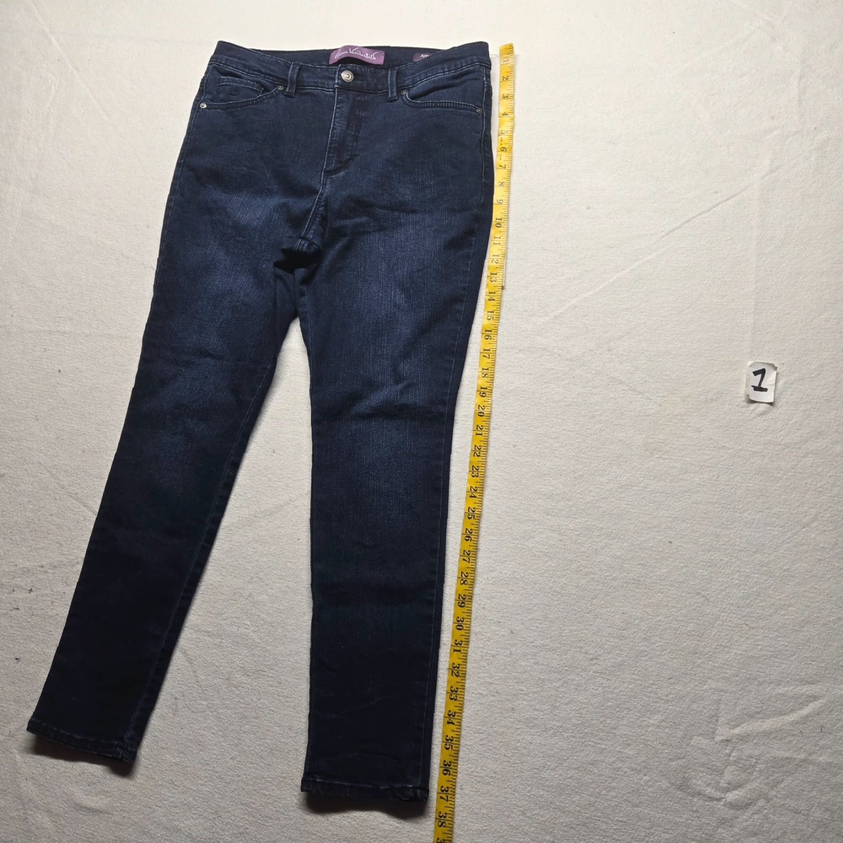 Merona VINTAGE Merona Women's Skinny Jeans Pants Adult Size 10 Blue Cotton Spandex Modern Denim Size 32" / US 10 / IT 46 - 7 Thumbnail