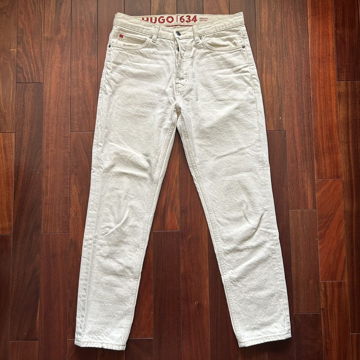 Hugo Hugo Boss White Jeans – Size 30, Inseam 32 Size US 30 / EU 46 - 2 Thumbnail