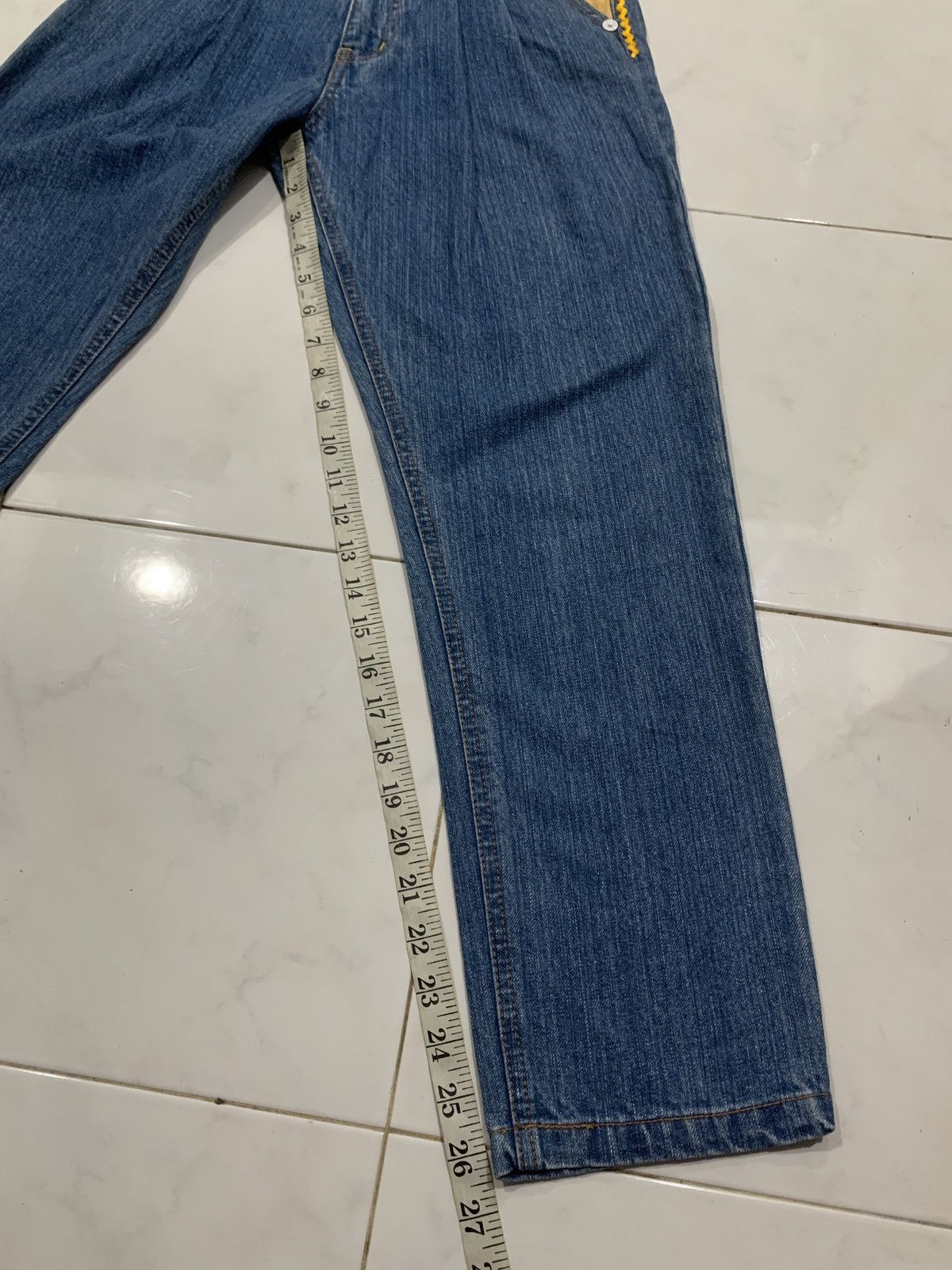 Japanese Brand Bluemoonblue 32 Vintage Printed Jeans Size US 28 / EU 44 - 17 Thumbnail