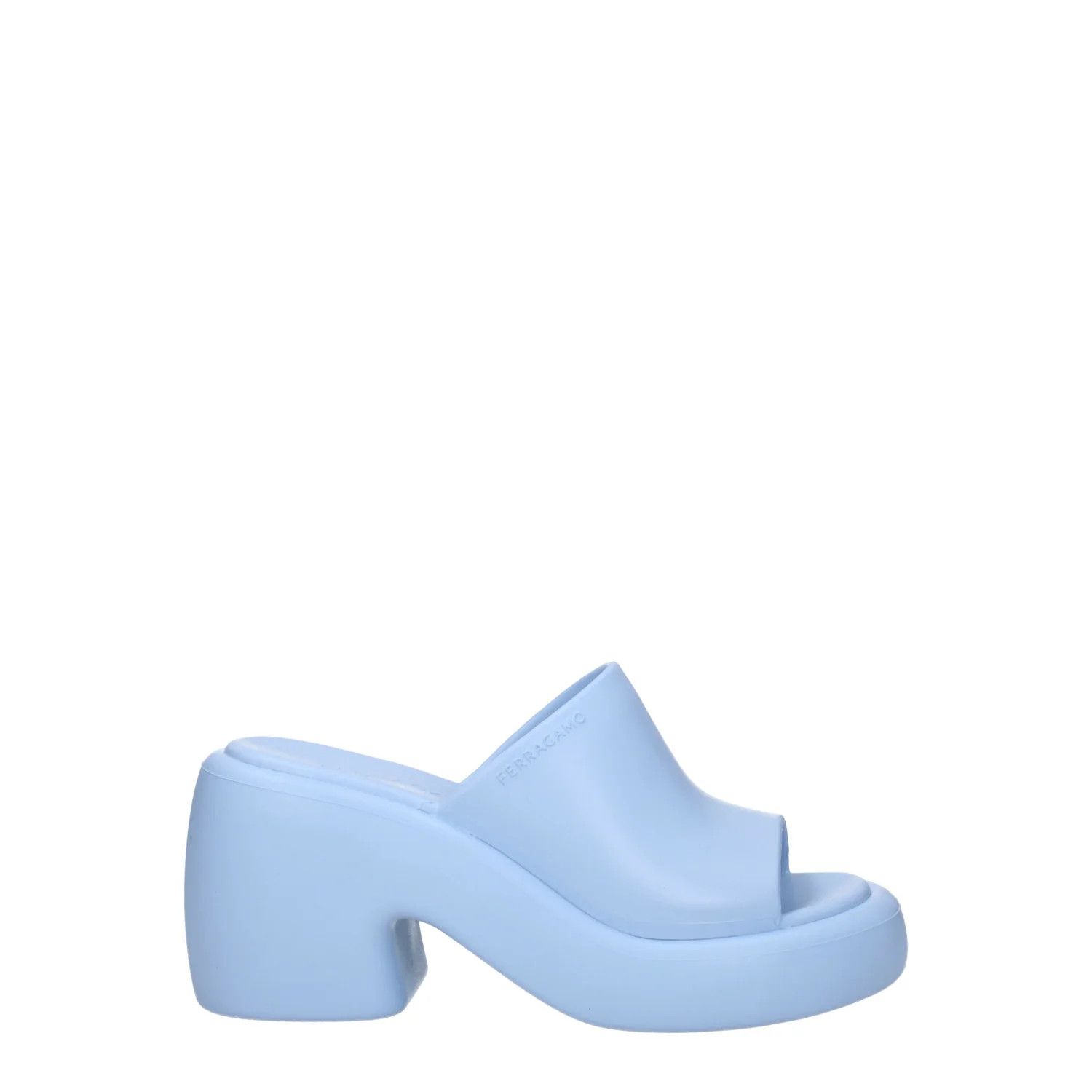 Salvatore Ferragamo ob1o1e1224 Rubber Sandals in Sky Blue Size US 9 / IT 39 - 1 Thumbnail