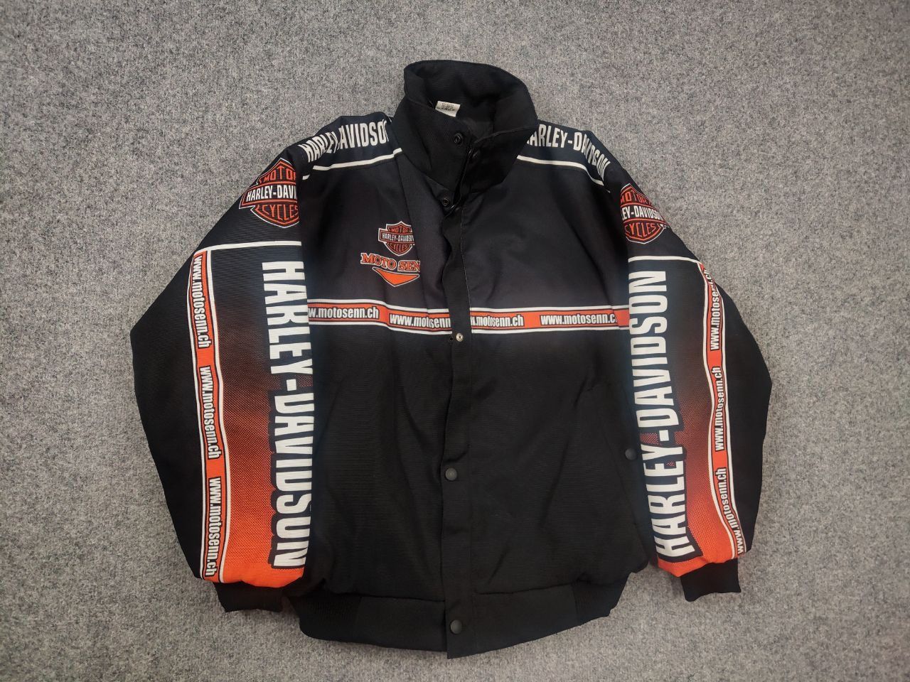 Harley Davidson Vintage Harley Davidson Racing Jacket Bomber Moto Bike Y2K Size US S / EU 44-46 / 1 - 19 Thumbnail