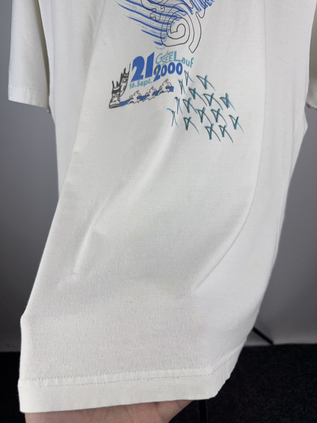 Adidas Adidas Marathon running Adidas 2000 Greifen See Lauf Tee Size US M / EU 48-50 / 2 - 10 Thumbnail