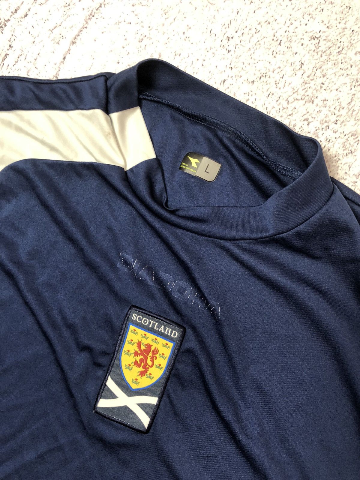 Diadora Vintage soccer jersey Diadora Scotland 🏴󠁧󠁢󠁳󠁣󠁴󠁿 size L retro jersey Size US L / EU 52-54 / 3 - 5 Thumbnail