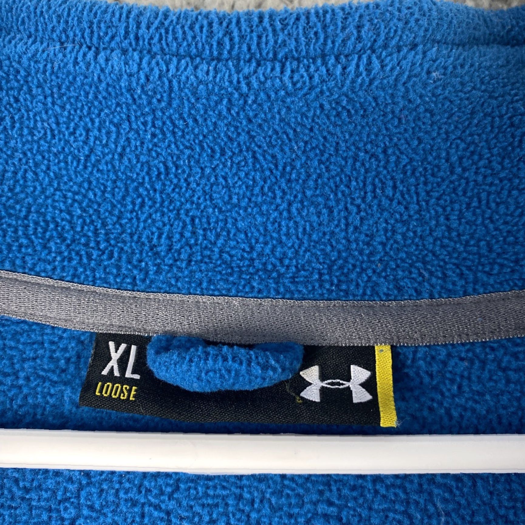 Under Armour UNDER ARMOUR Royal Blue Full Zip Sweatshirt Jacket Men's Large Sherpa Size US L / EU 52-54 / 3 - 5 Thumbnail