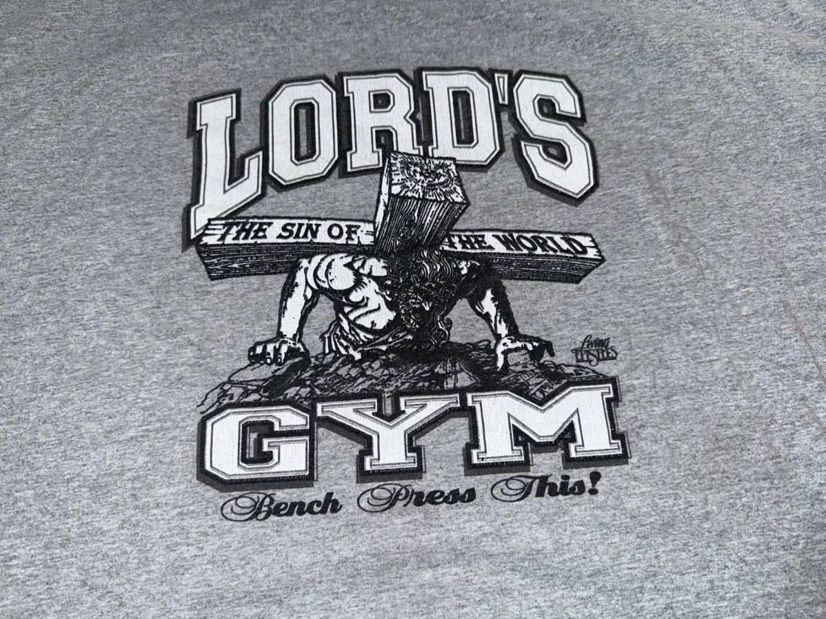 Vintage Vintage Lord's Gym Heather Grey Ringer T-Shirt Size Medium Size US M / EU 48-50 / 2 - 4 Thumbnail