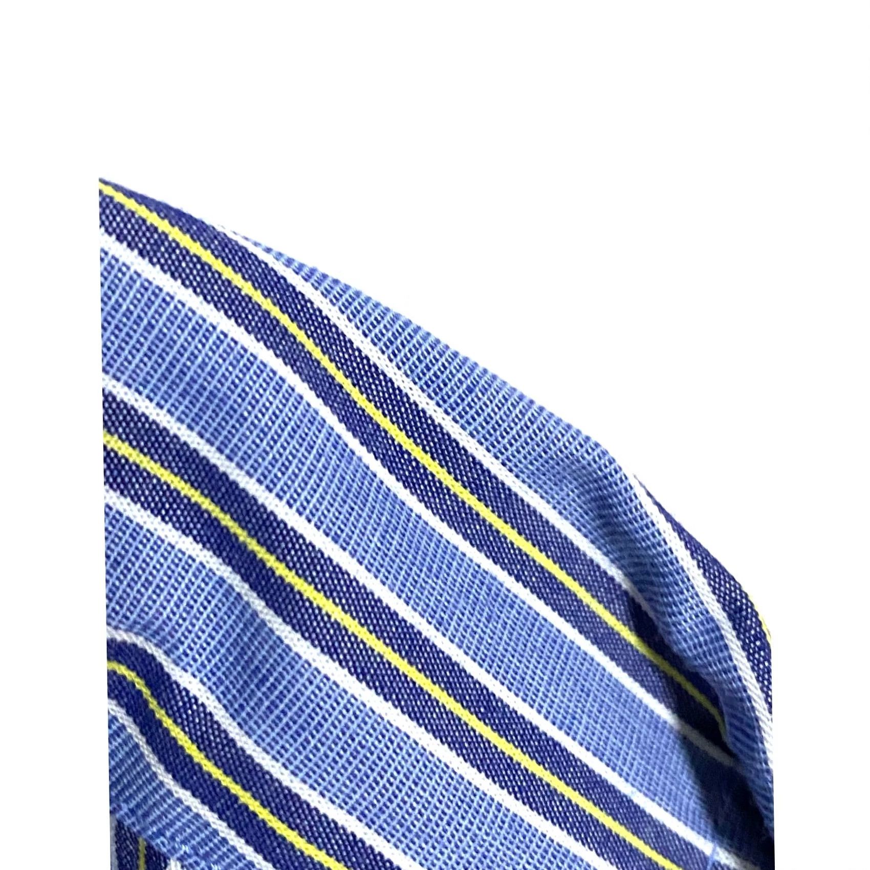 Chaps Chaps Dress Shirt Mens 15.5 34/35 M Wrinkle Resistant Button-Down Blue Striped Casual Business Size US L / EU 52-54 / 3 - 3 Thumbnail