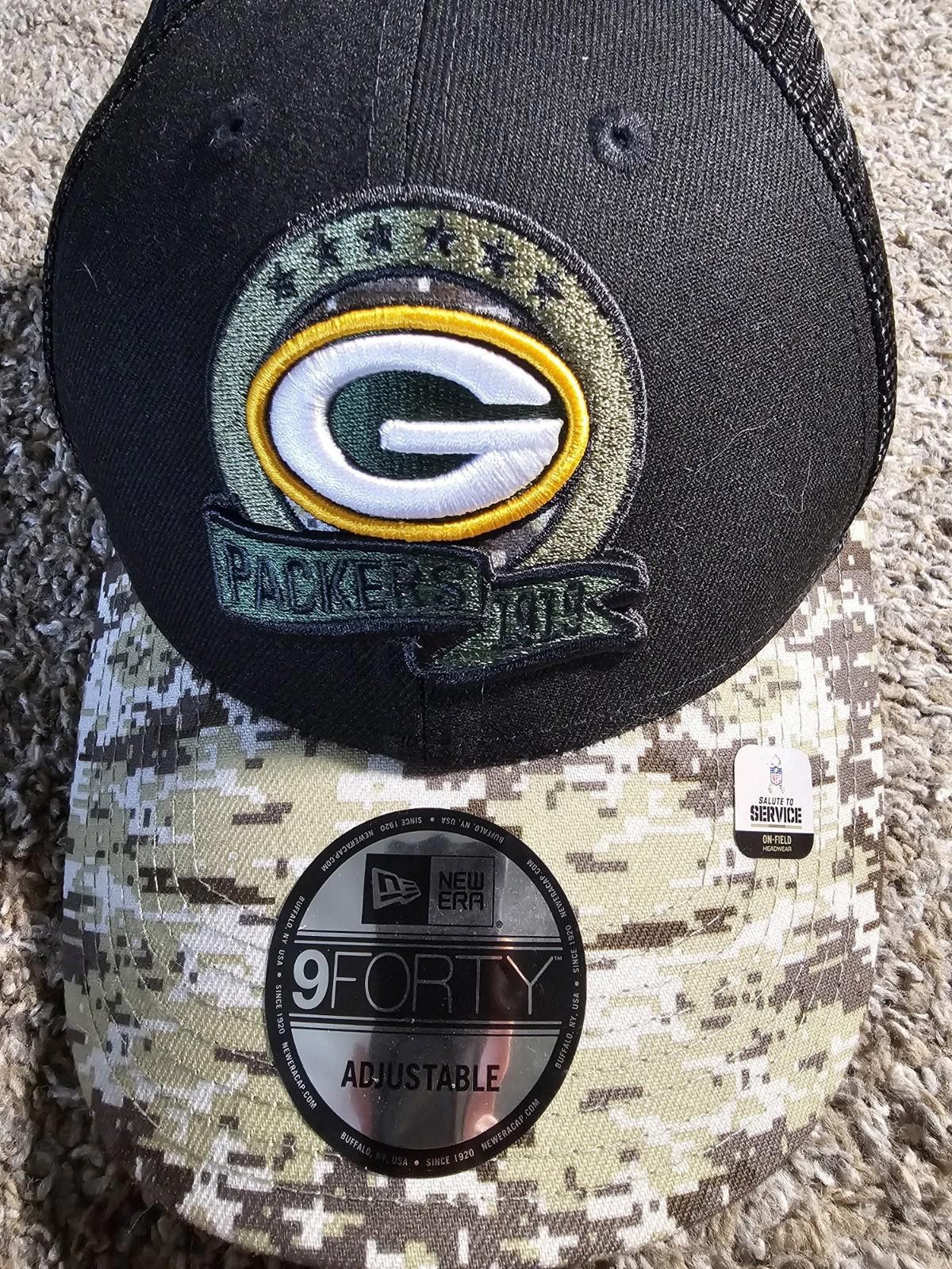 New Era New Era 9Forty Salute To Service Green Bay Packers Hat NWT Size ONE SIZE - 2 Thumbnail