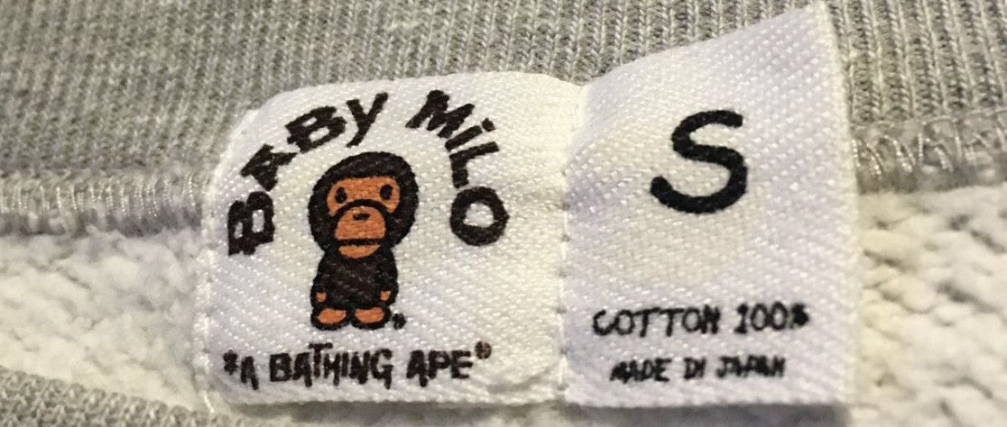 Bape Bape Baby Milo crew neck pullover sweatshirt Size US S / EU 44-46 / 1 - 4 Thumbnail