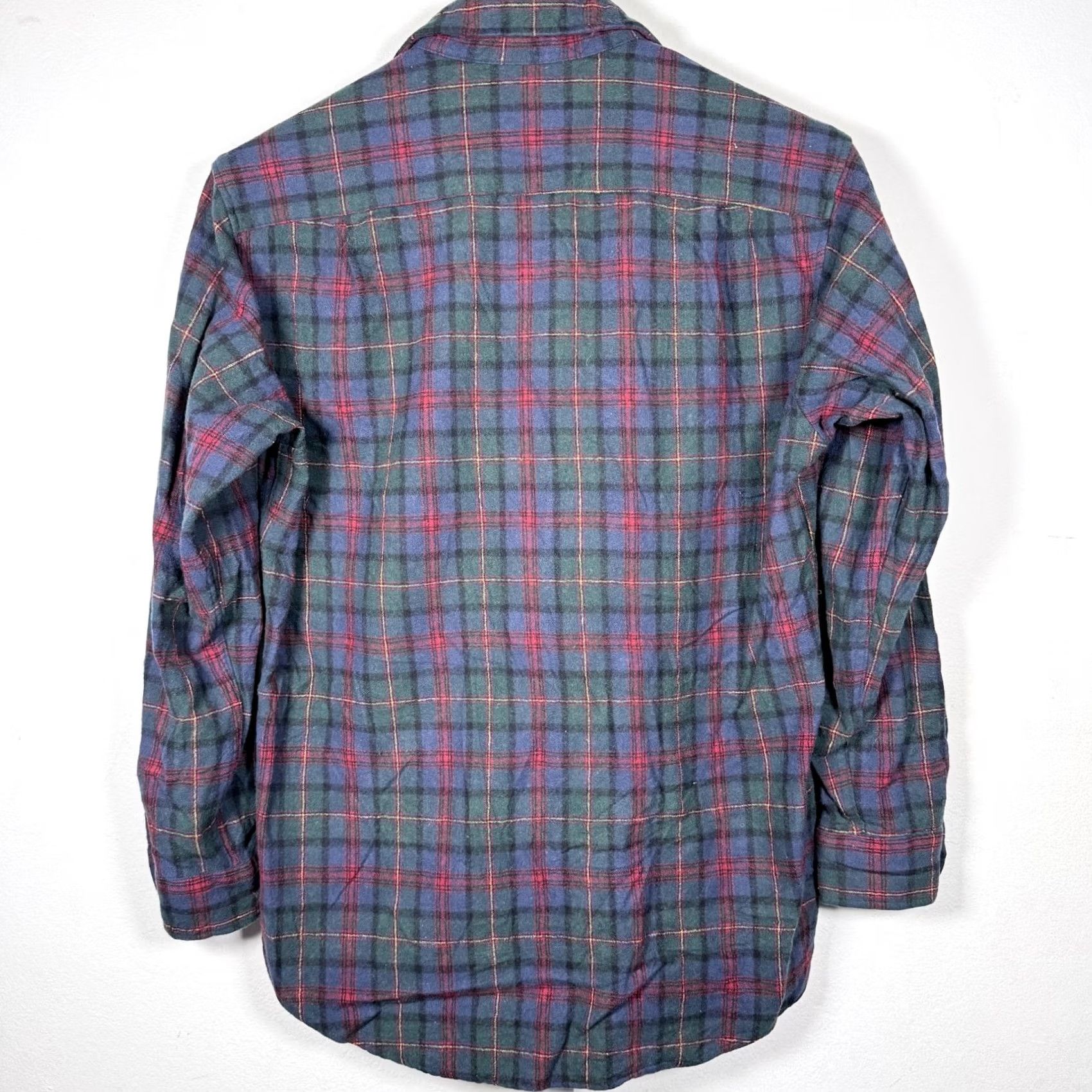 Pendleton Pendleton Shirt Long Sleeve Button-Up Plaid Virgin Wool Green/Blue Mens M Size US M / EU 48-50 / 2 - 6 Thumbnail