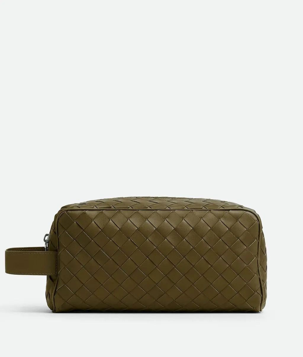Bottega Veneta o1lf3ng10525 Size: OS / Intrecciato Travel Pouch in Mud Size ONE SIZE - 1 Thumbnail