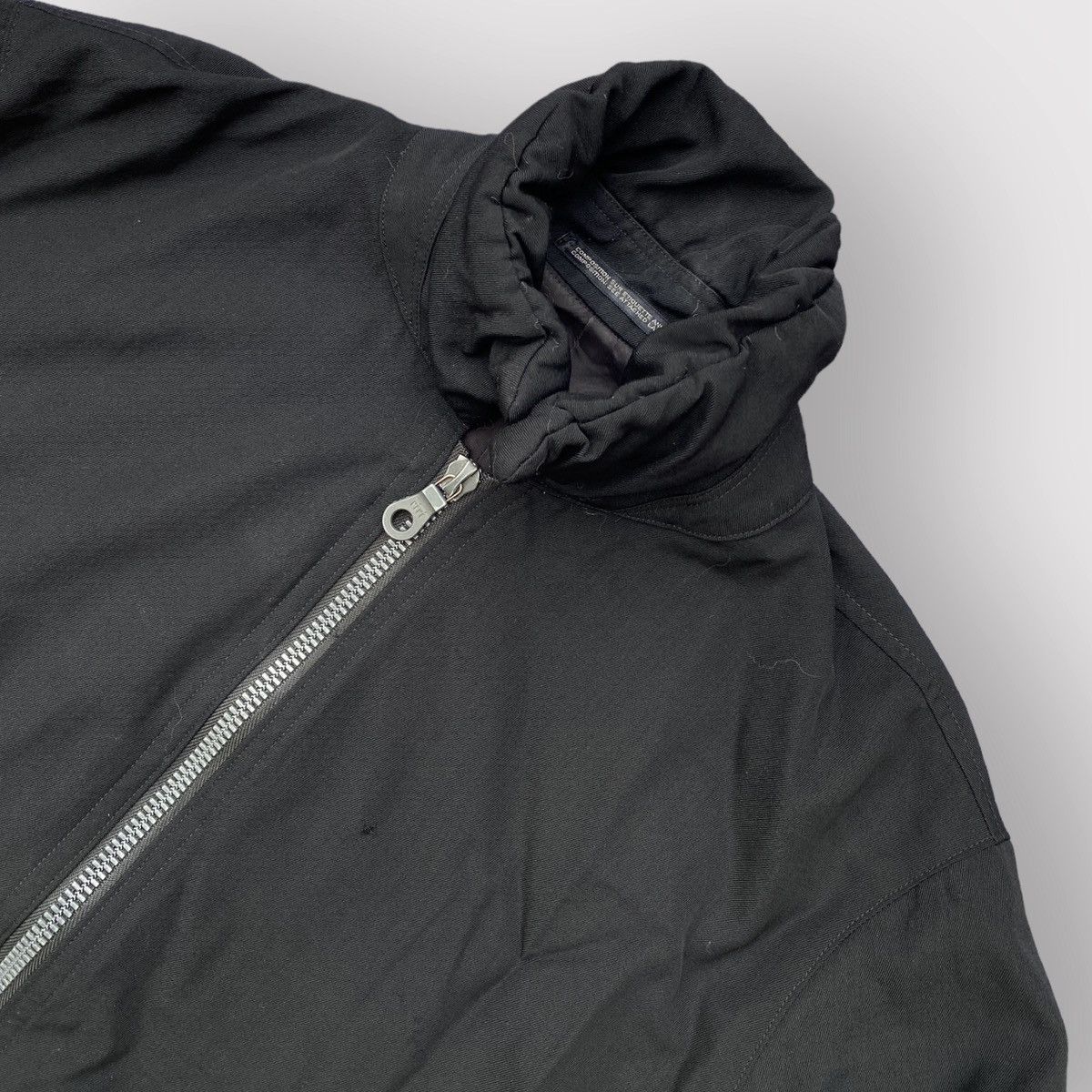 Yohji Yamamoto Vintage Fall95 Wool Gabardine Shrunken Collar Bomber Size US S / EU 44-46 / 1 - 2 Thumbnail
