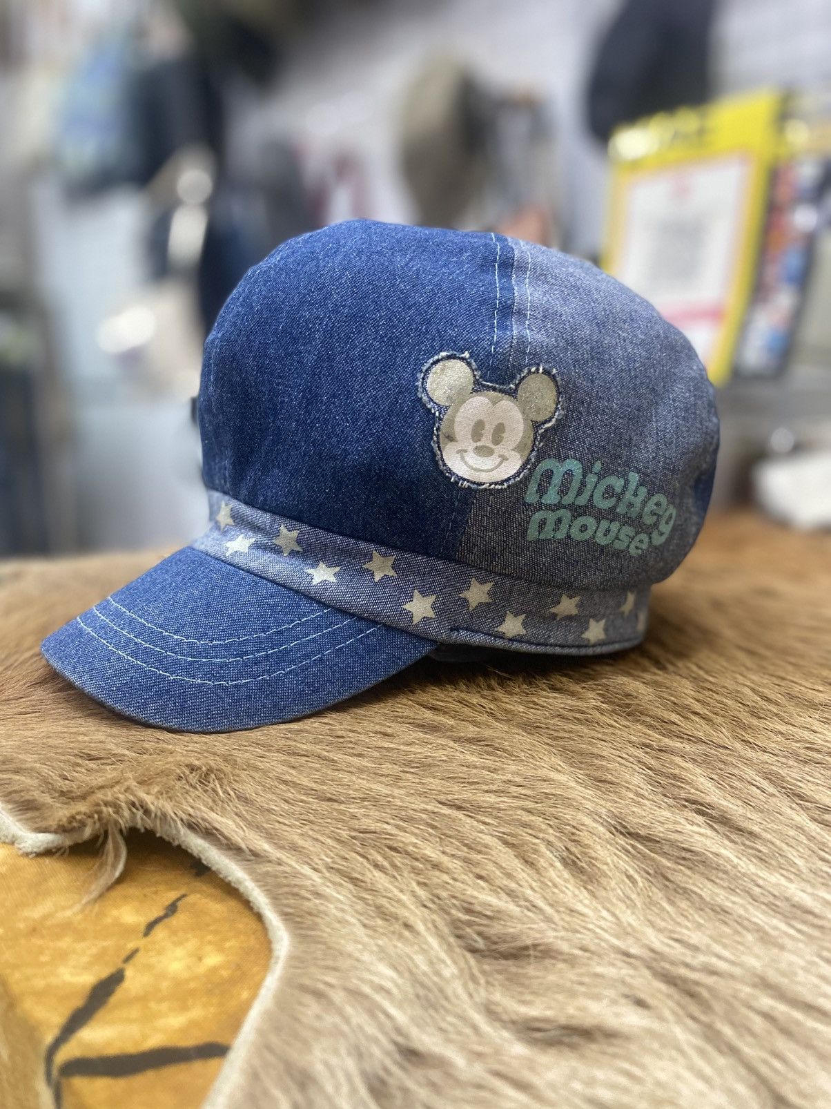 Mickey Mouse Vintage Mickey Mouse NewsBoy Cap Size ONE SIZE - 9 Thumbnail