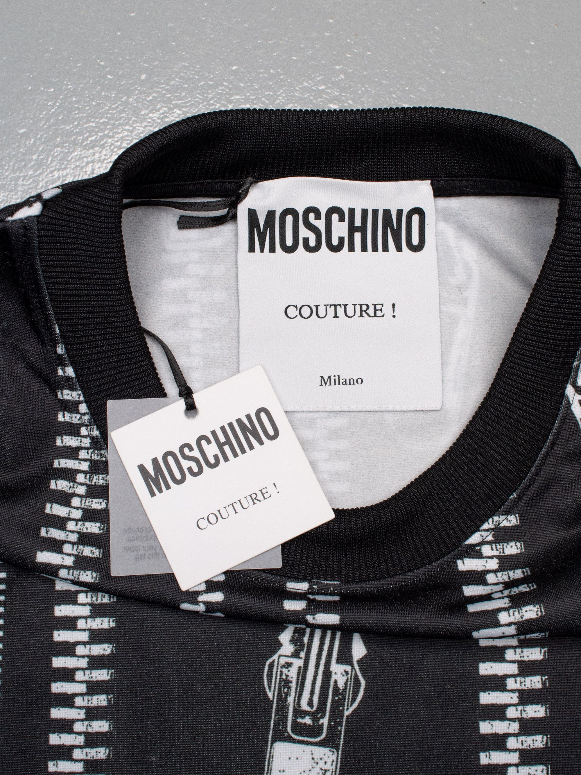 Moschino Moschino by Jeremy Scott SS20 trompe l'oeil zippers crewneck Size US L / EU 52-54 / 3 - 4 Thumbnail