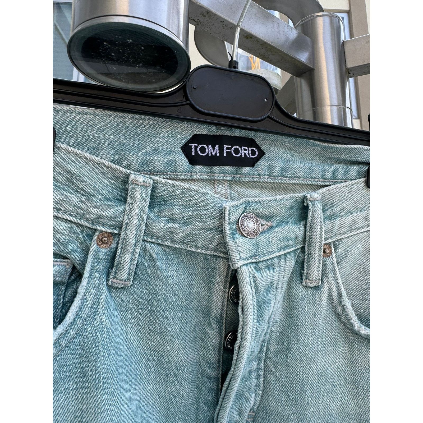 Tom Ford o1rshd1 Q:2 / Slim Fit Denim in Jade Blue Size US 36 / EU 52 - 12 Thumbnail