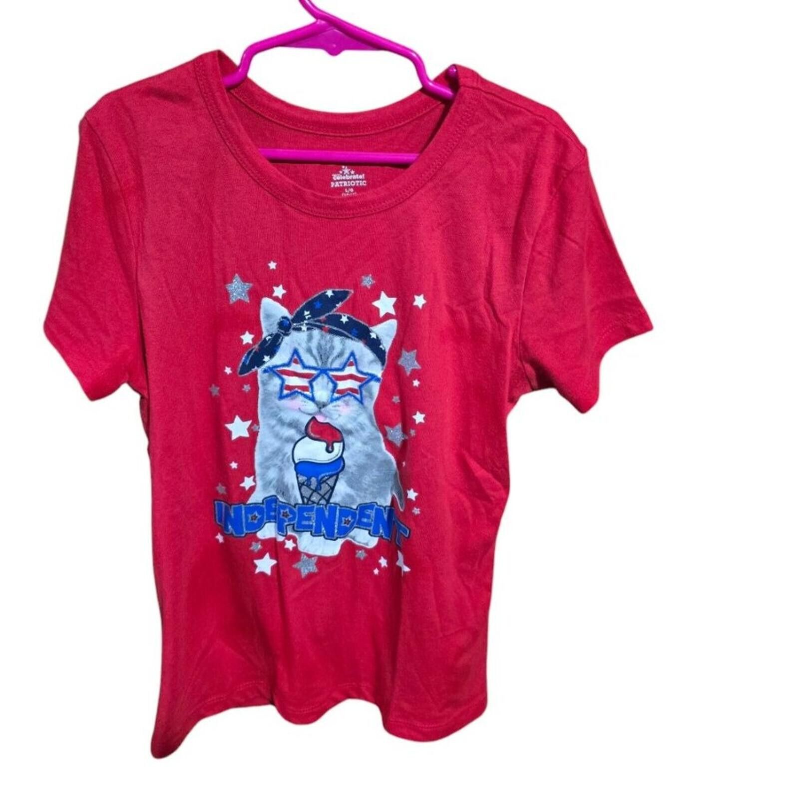 Other Way To Celebrate Patriotic Red T-Shirt Size Large 10/12 Size US L / EU 52-54 / 3 - 1 Thumbnail