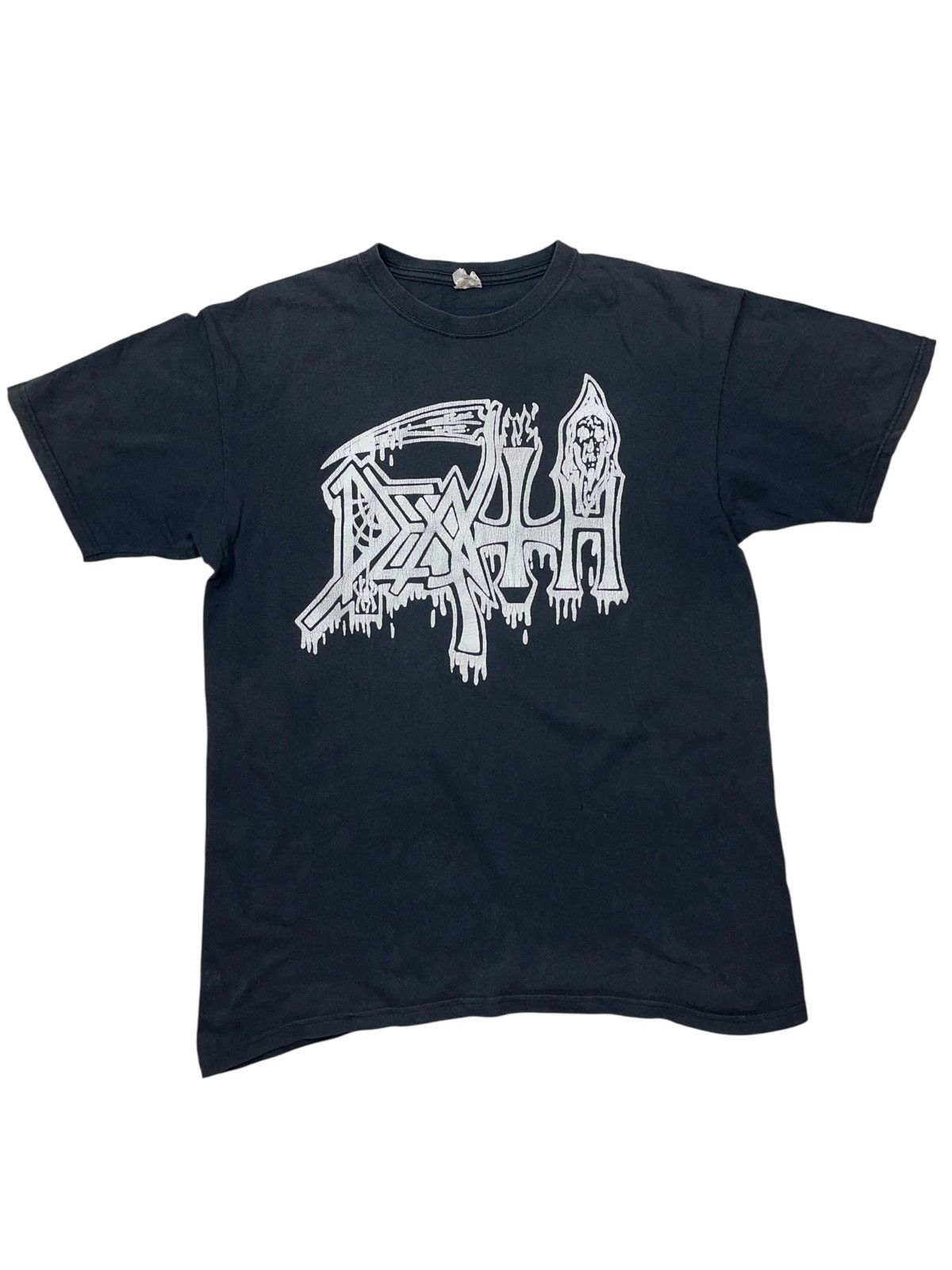 Band Tees Vintage 00s Death Band Logo Faded T-shirt Slayer Obituary Size US L / EU 52-54 / 3 - 1 Thumbnail