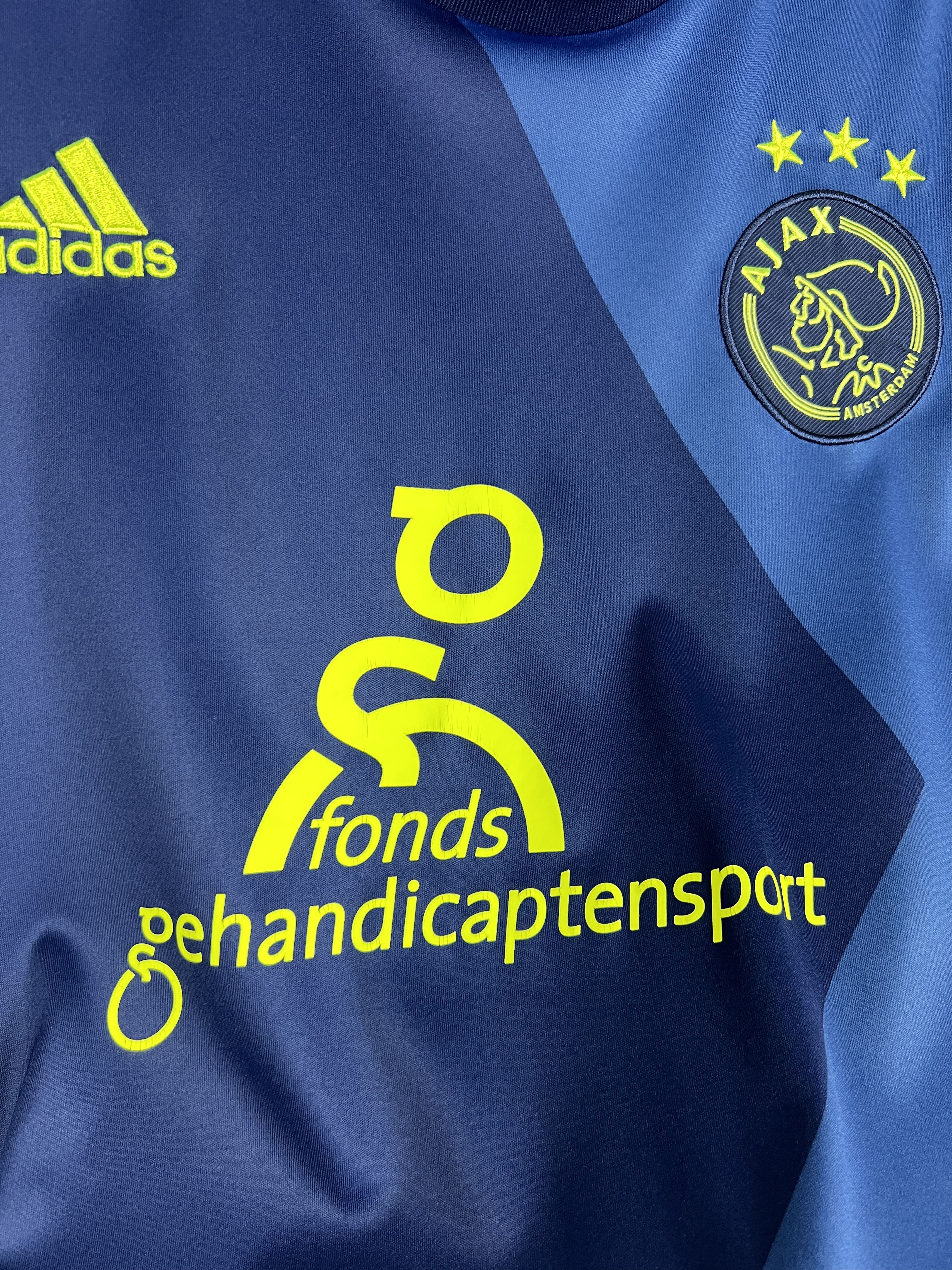 Adidas Ajax Away Football Shirt Soccer Jersey Trikot Rare Sport Size US L / EU 52-54 / 3 - 5 Thumbnail