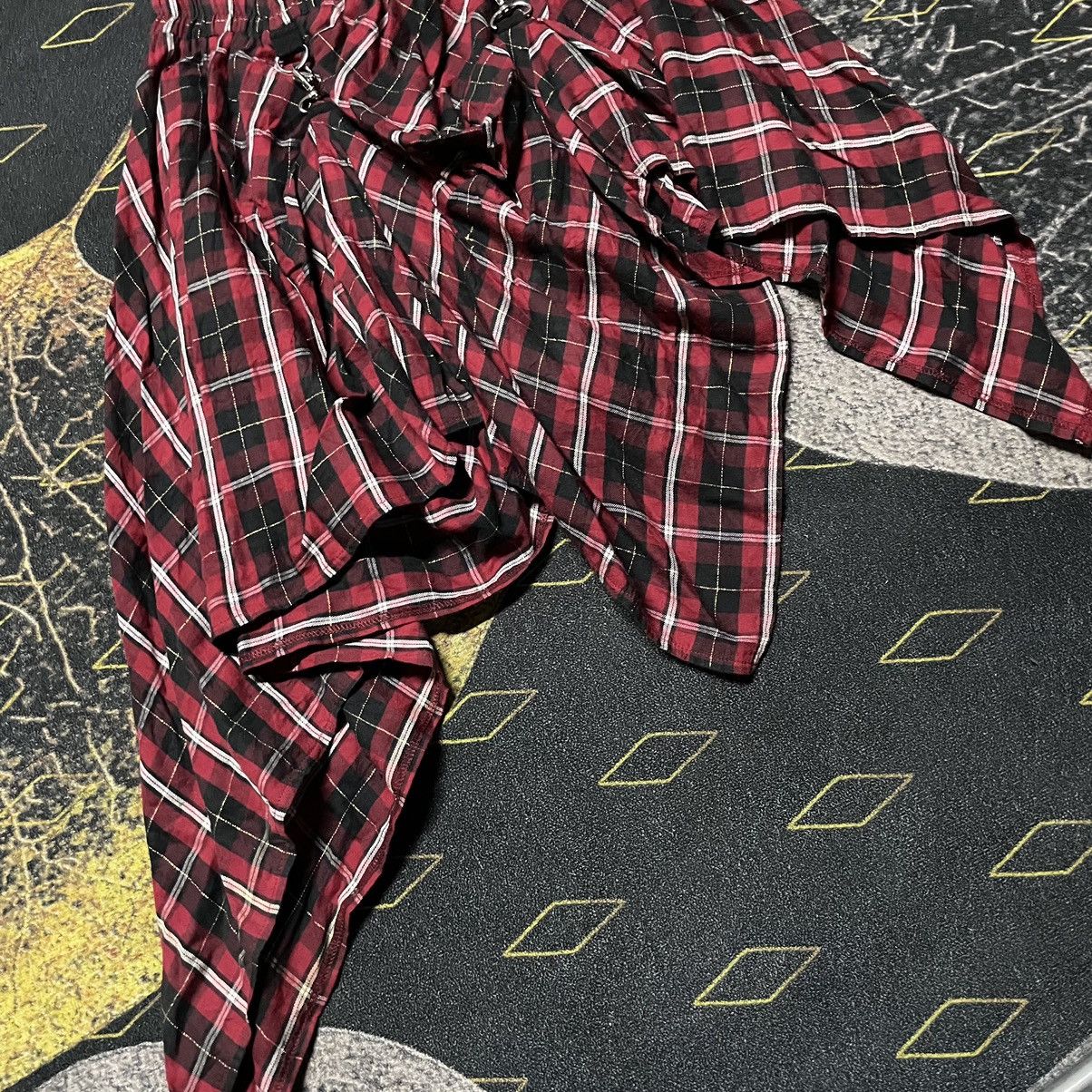 Japanese Brand × Seditionaries 💥Archive💥- PUTUMAYO Plaid Red Tartan Asymmectrical Skirt Size 28" / US 6 / IT 42 - 4 Thumbnail