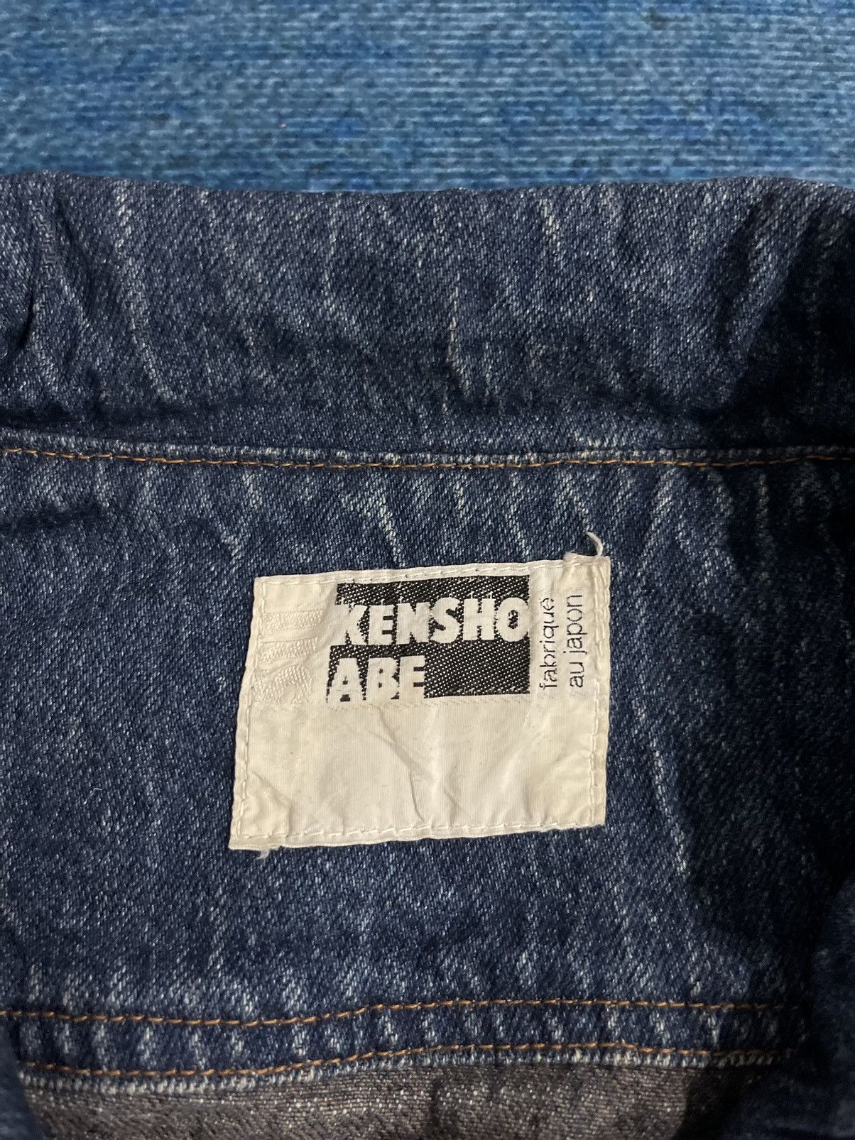 Japanese Brand × Kensho Abe Vintage Kensho Abe Denim Bomber Jacket Size US XL / EU 56 / 4 - 9 Thumbnail