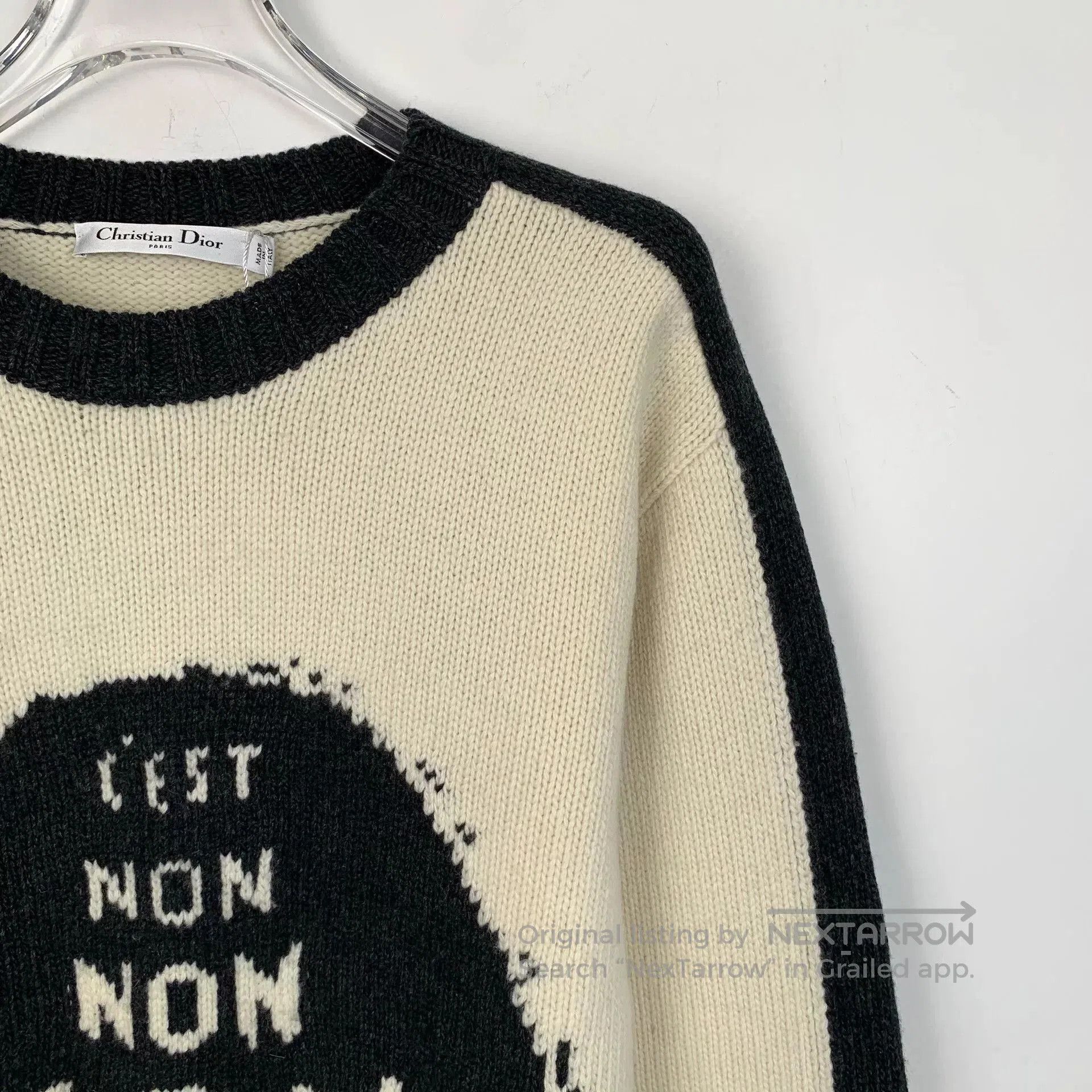 Dior christian dior color block logo knit sweater. Size US XXS / EU 40 - 3 Thumbnail