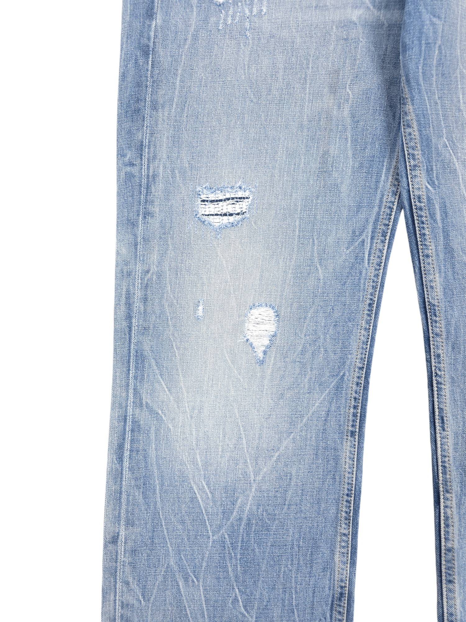 Levi's × Vintage 💎 33/32 Levi's 514 Vintage 90's Ripped Jeans 501 Straight Size US 33 - 5 Thumbnail