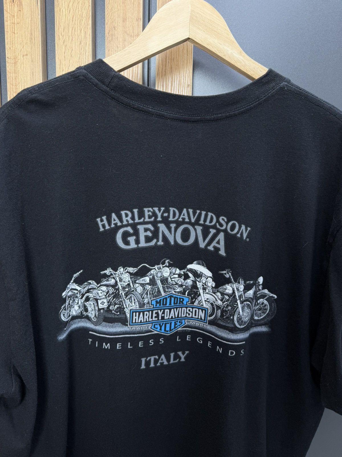 Harley Davidson Harley Davidson Genova Italy Skull Ride Free T Shirt XL USA Size US XL / EU 56 / 4 - 10 Thumbnail