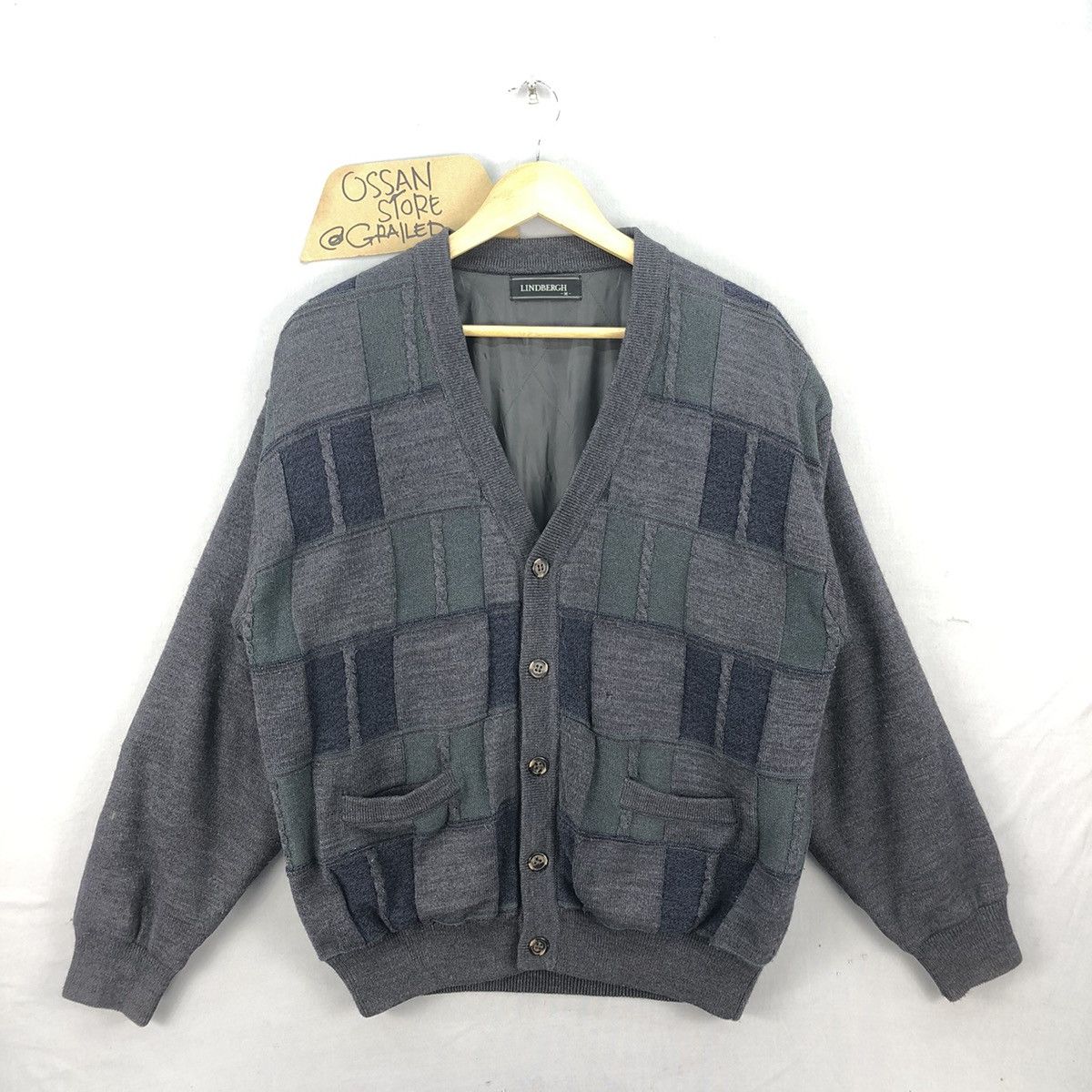 Lindbergh Vintage 90’s Lindbergh Colour Block Cardigan Size US L / EU 52-54 / 3 - 1 Thumbnail