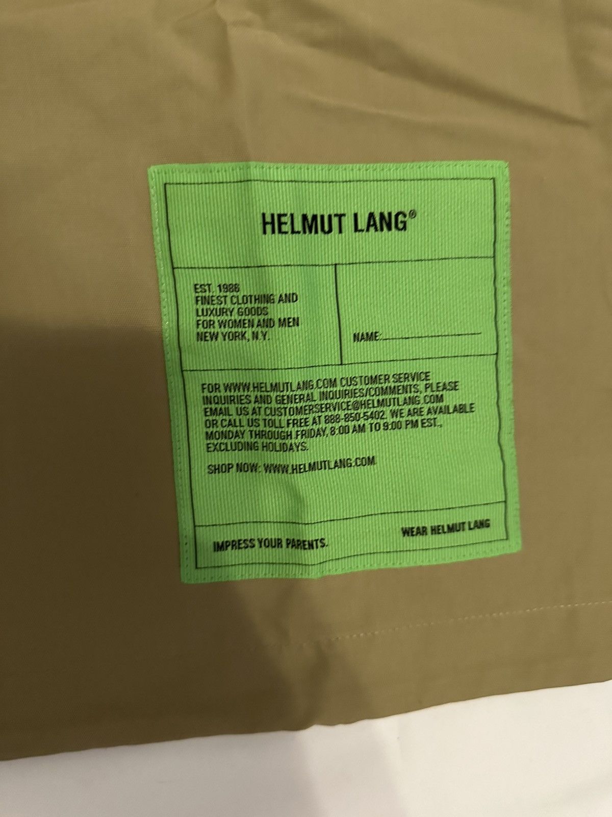 Helmut Lang Helmut Lang Zip Shirt S Beige Size US L / EU 52-54 / 3 - 5 Thumbnail