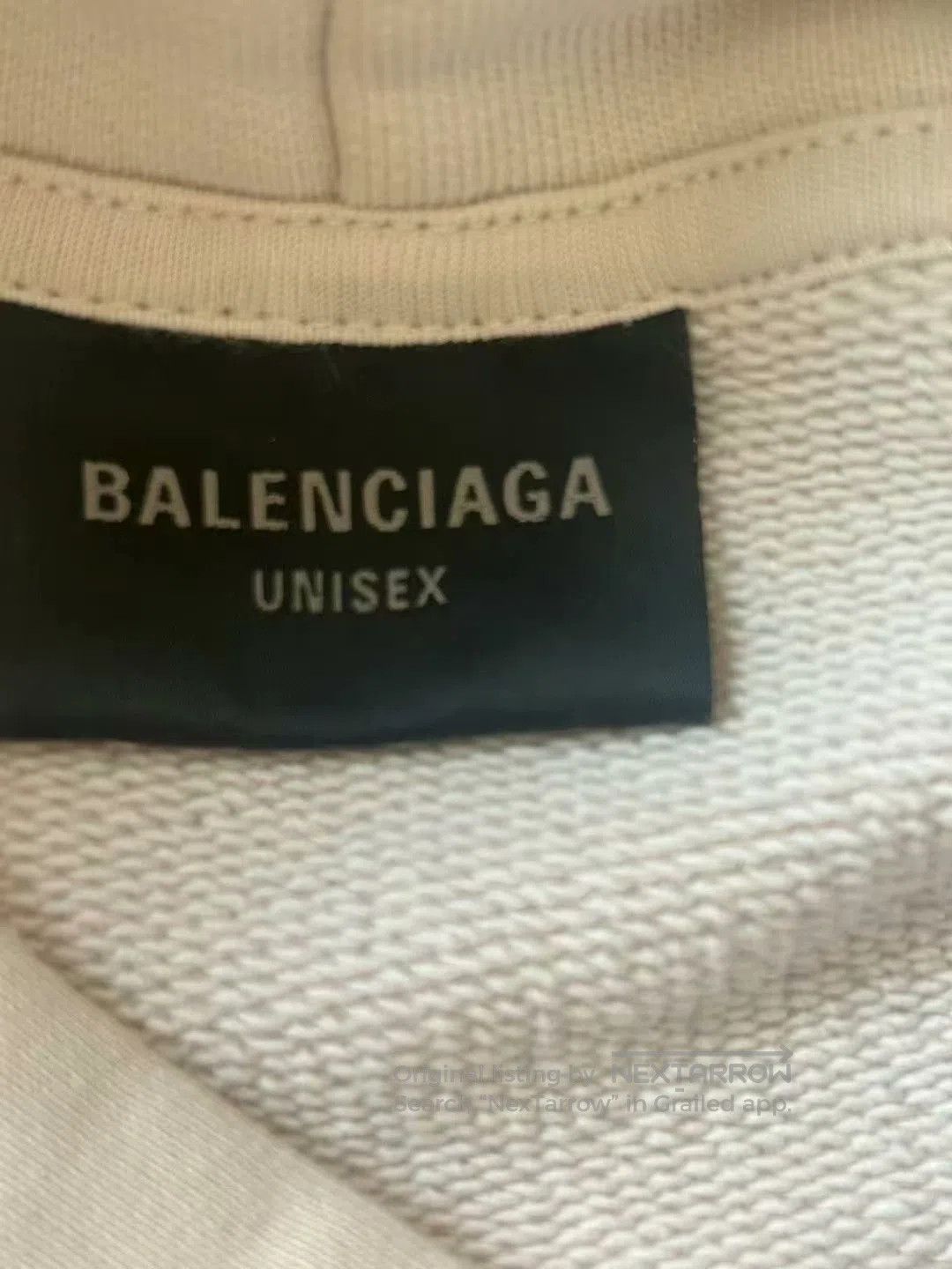 Balenciaga balenciaga cream hooded sweatshirt size 2. Size US XL / EU 56 / 4 - 3 Thumbnail
