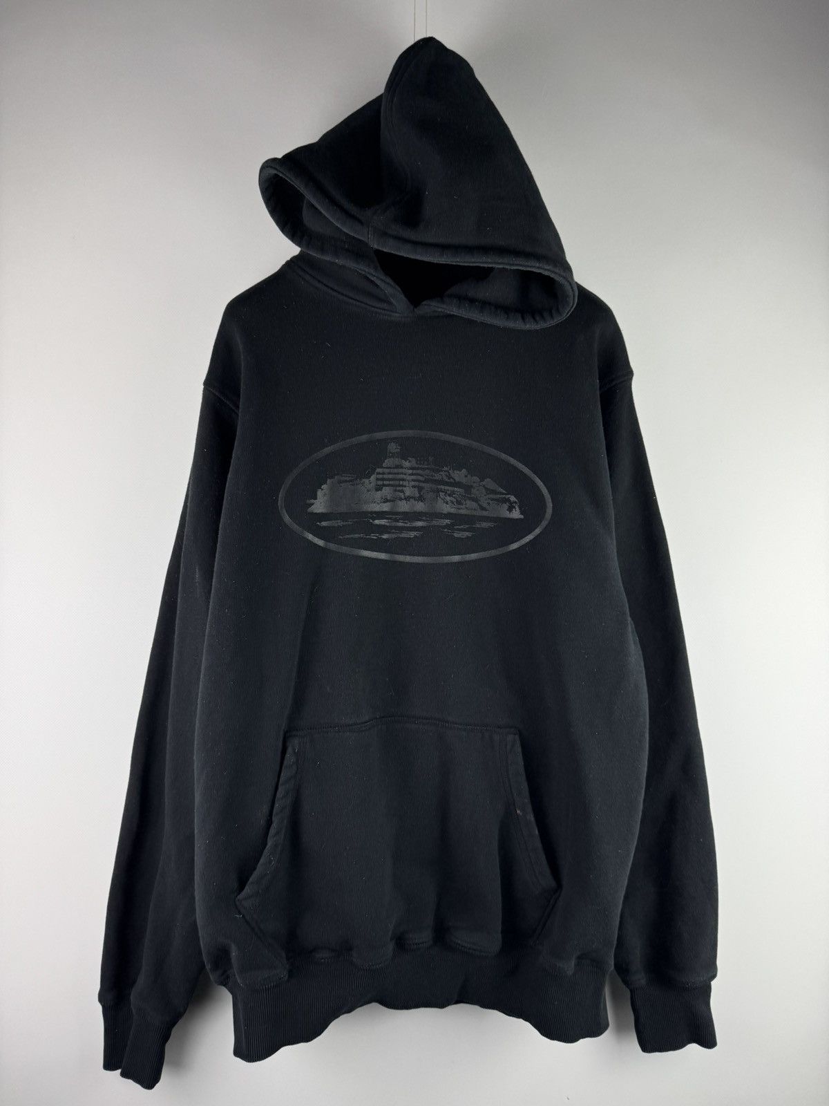 Corteiz Alcatraz Hoodie Triple Black