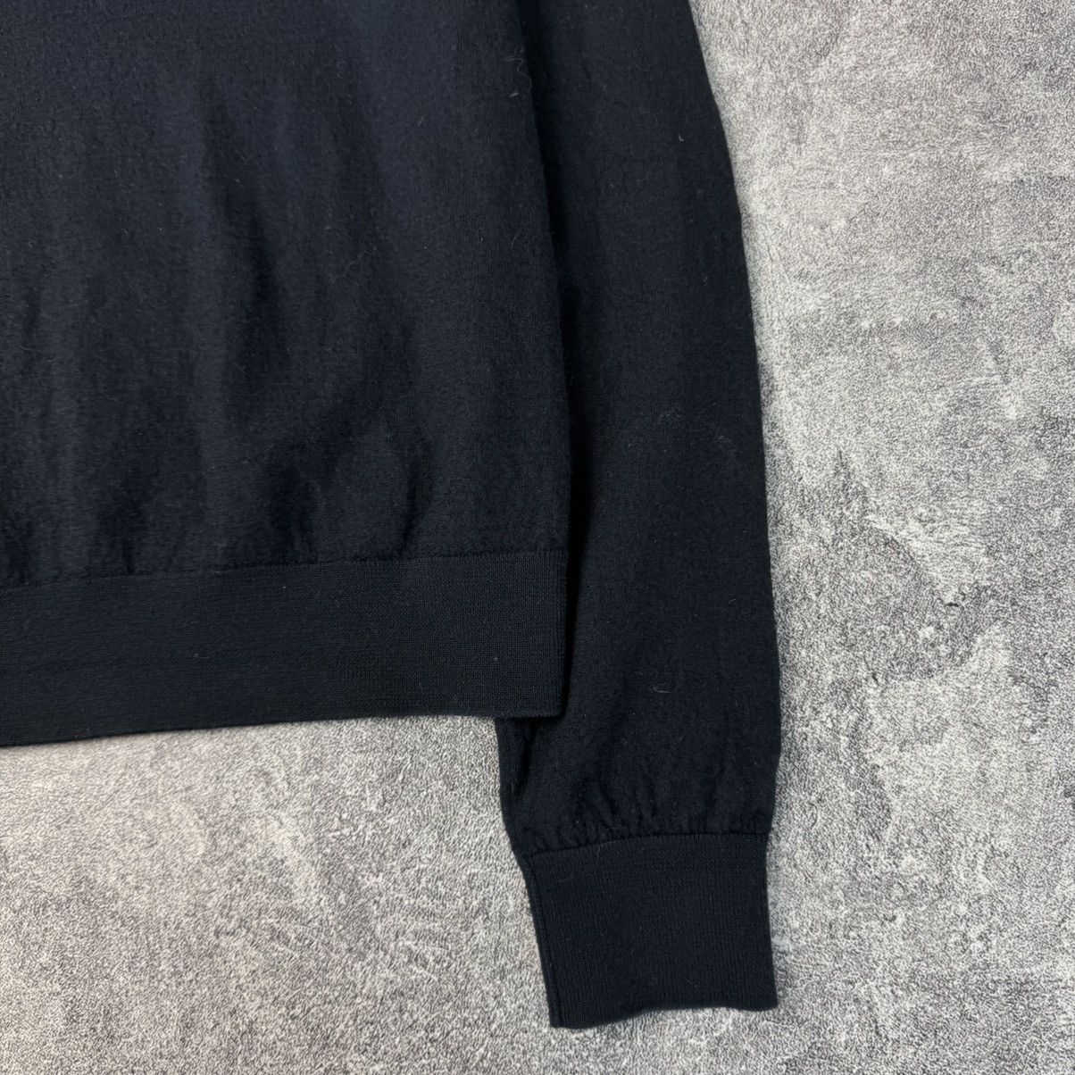 Loro Piana Loro Piana Uniform Black Long Sleeve Cashmere/Silk Polo Size XS / US 0-2 / IT 36-38 - 4 Thumbnail